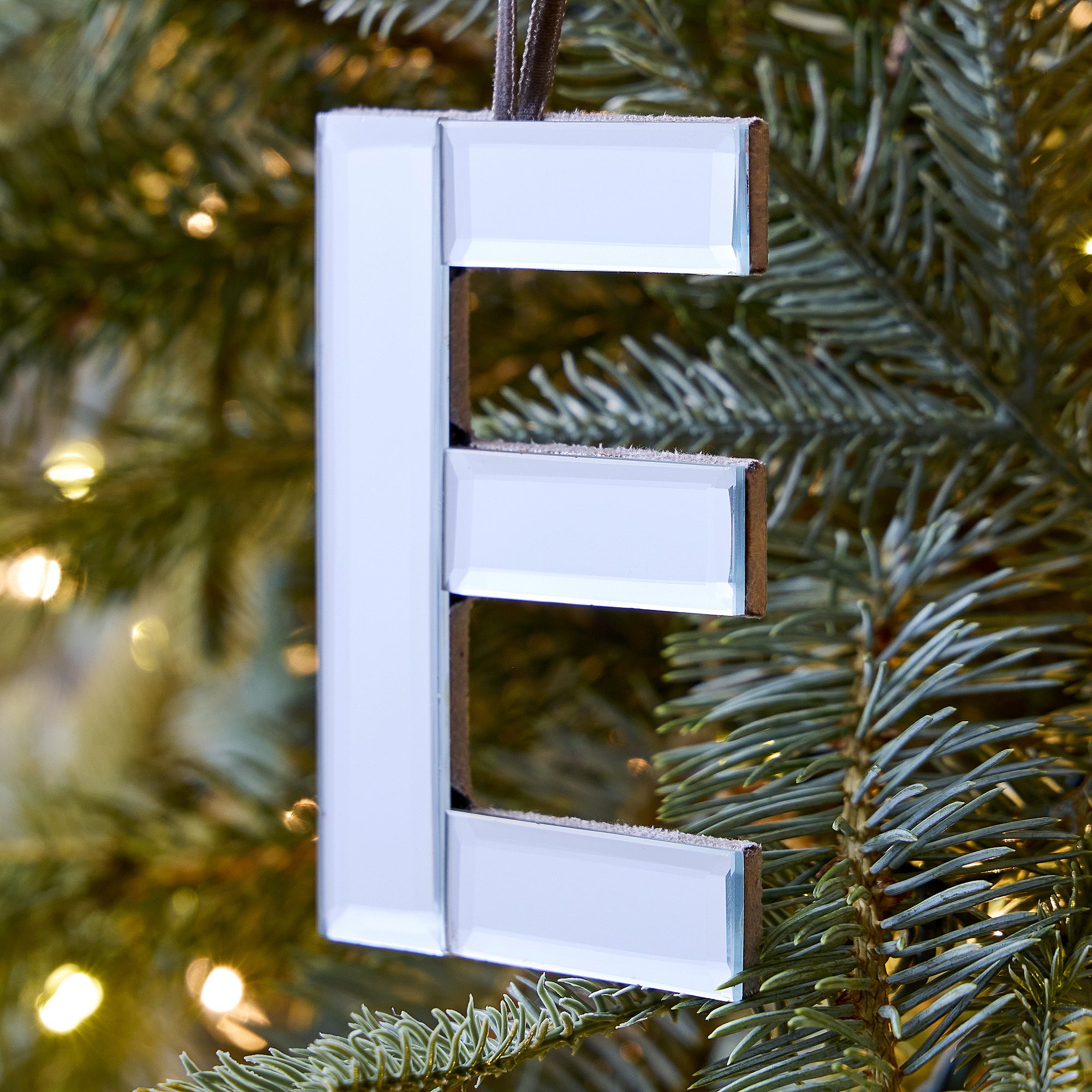 Mirrored Initial Ornaments | West Elm