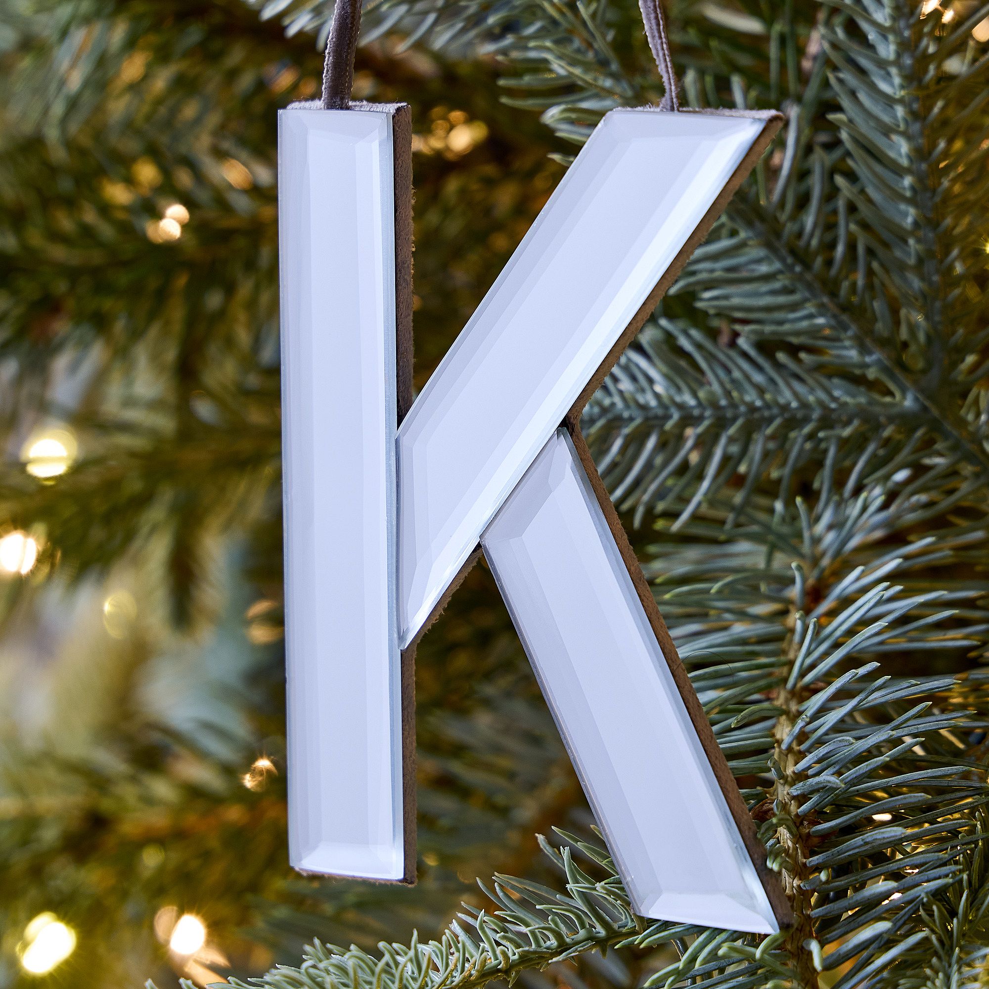 Mirrored Initial Ornaments | West Elm