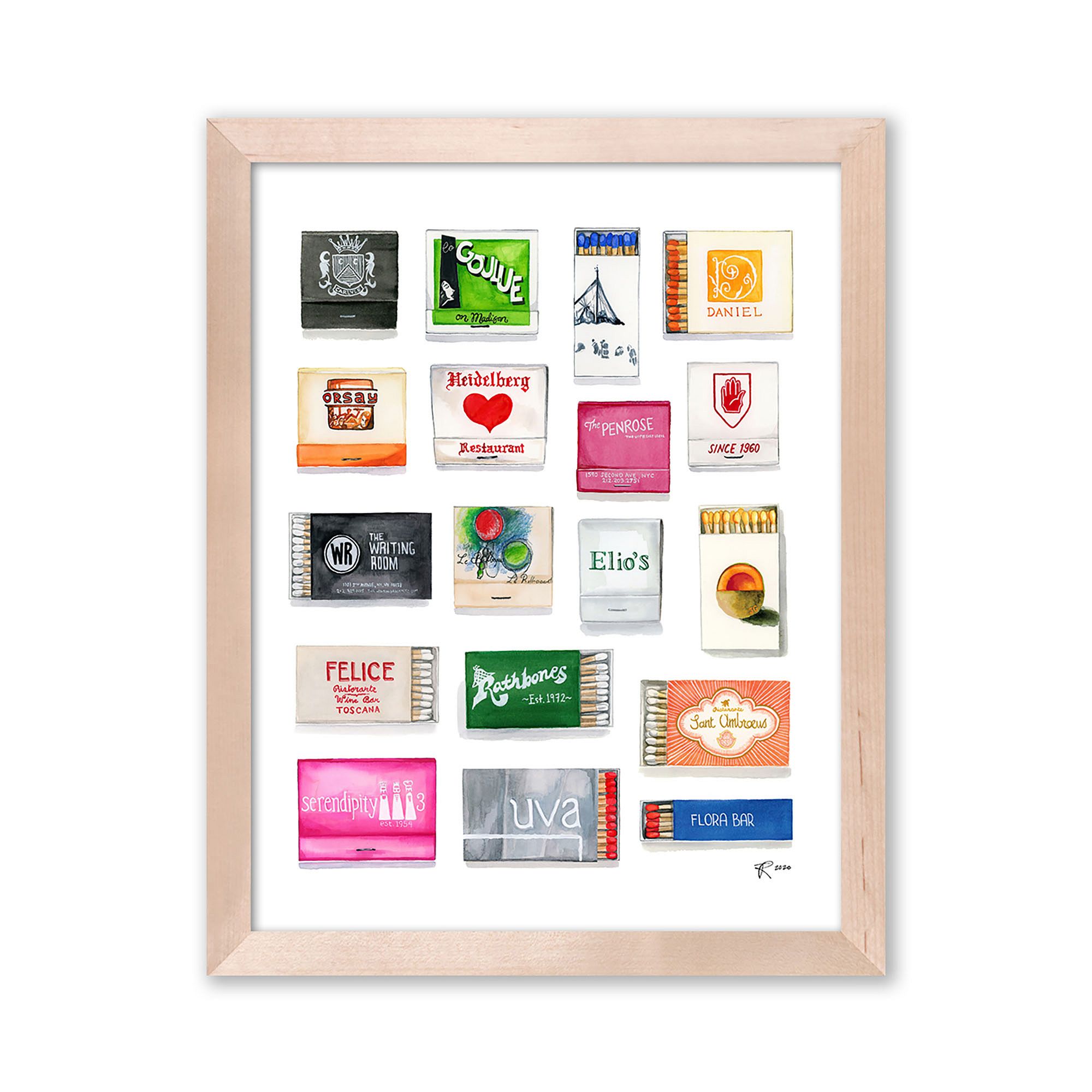 Upper East Side Framed Matchbook Print by My Father's Daughter | West Elm