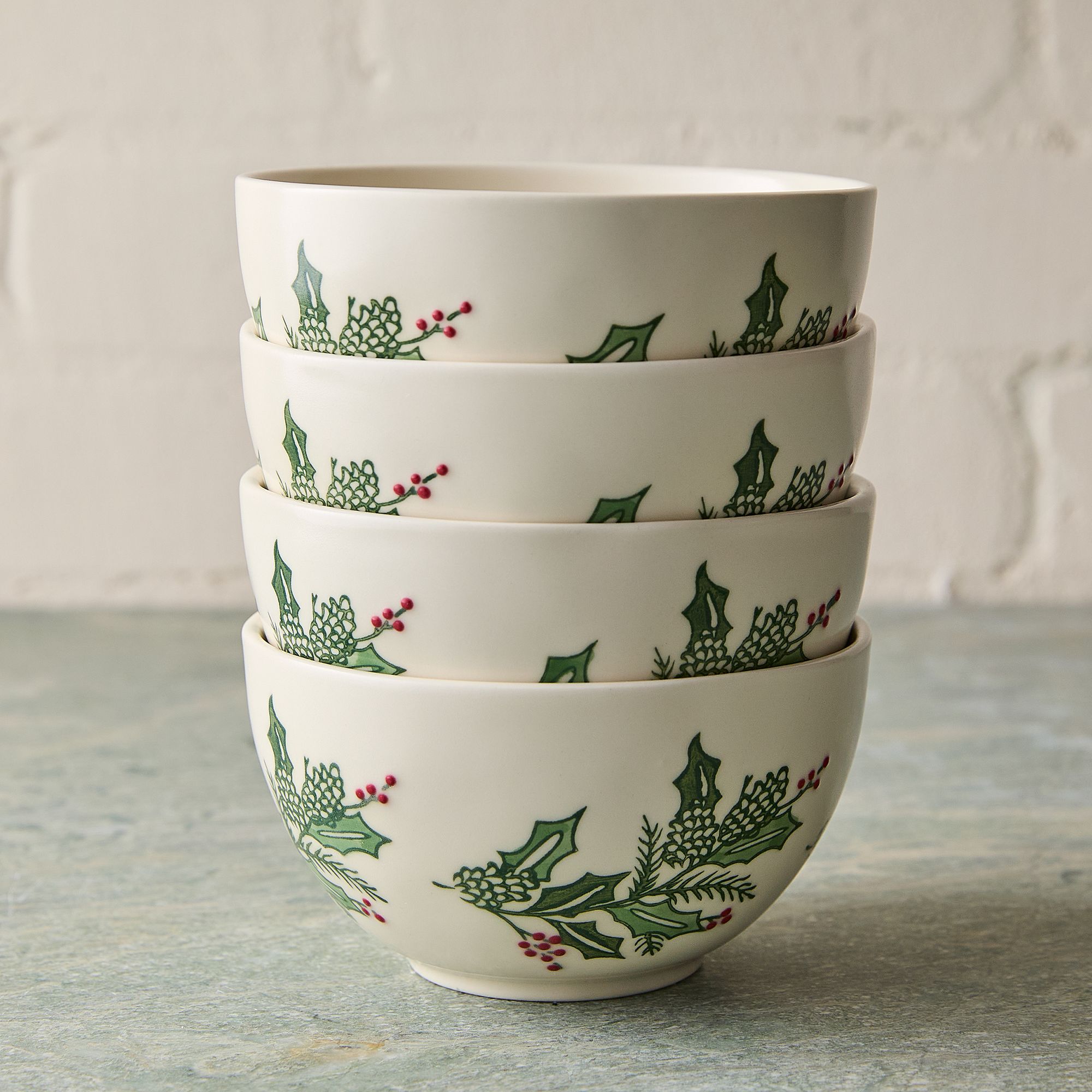 Tannenbaum Stoneware Cereal Bowl Sets | West Elm