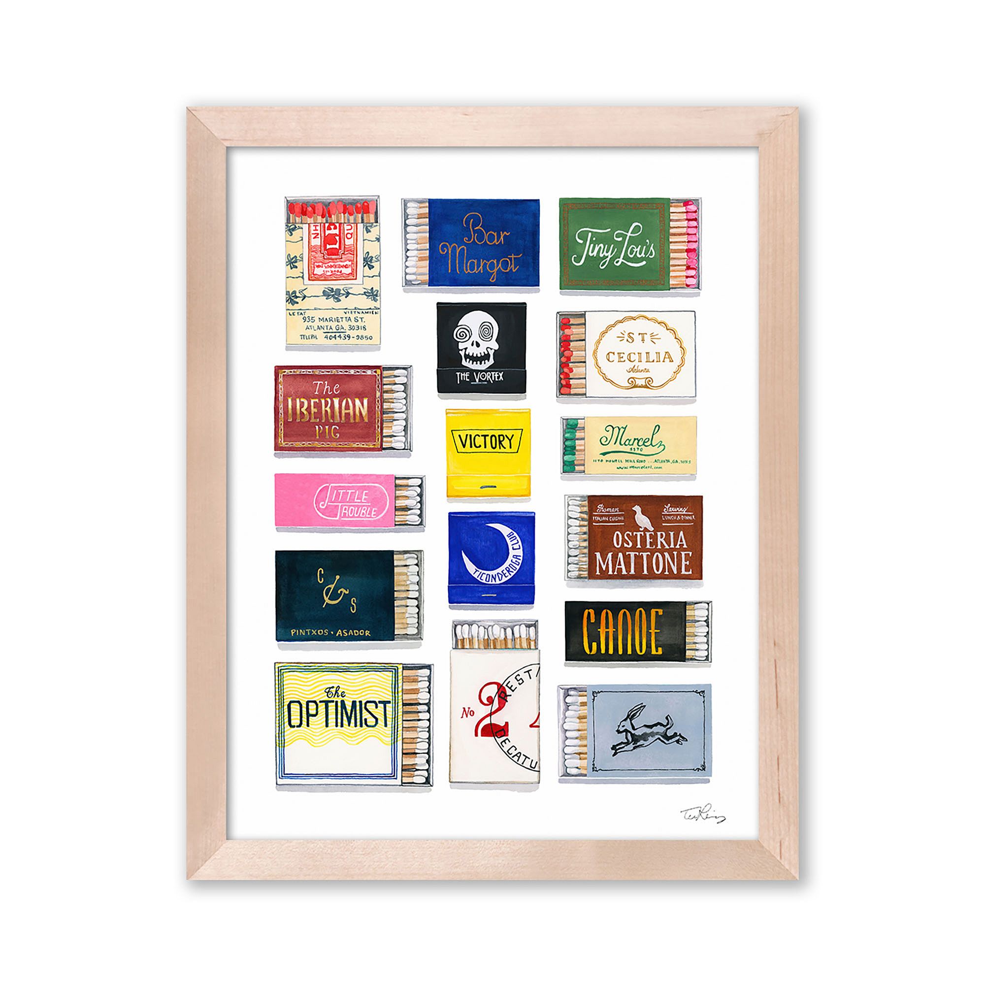 Atlanta Framed Matchbook Print by My Father's Daughter | West Elm