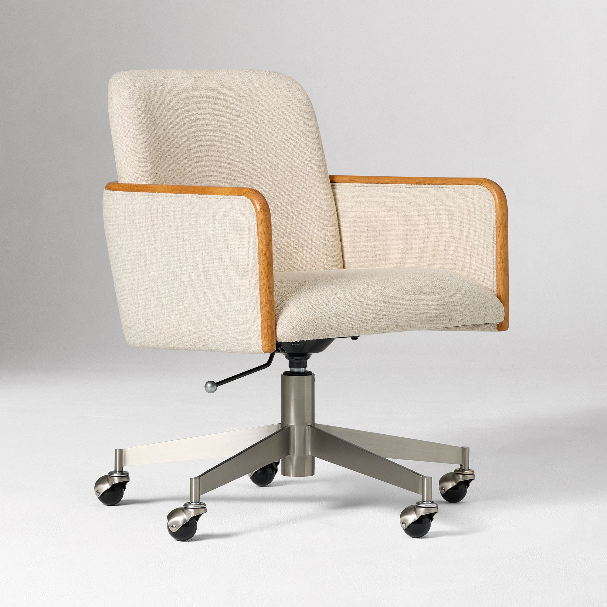 Show Wood Swivel Office Chair | West Elm