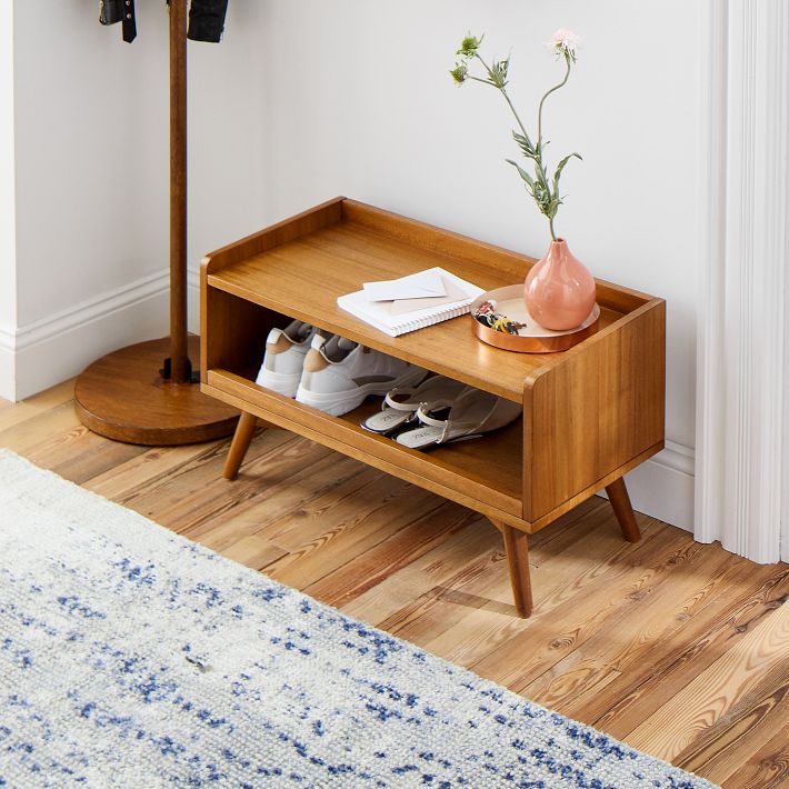 Shoe rack mid century modern best sale