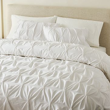 Cotton Pintuck Duvet Cover & Shams | West Elm