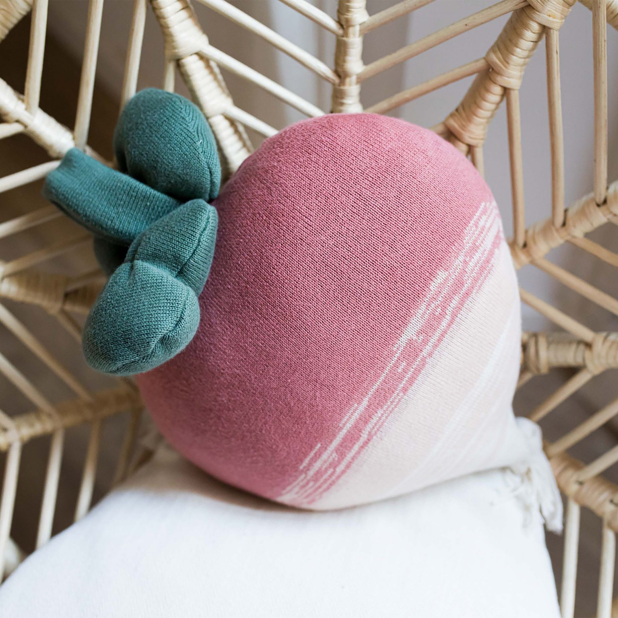 Lorena Canals Ramona The Radish Knitted Cushion | West Elm