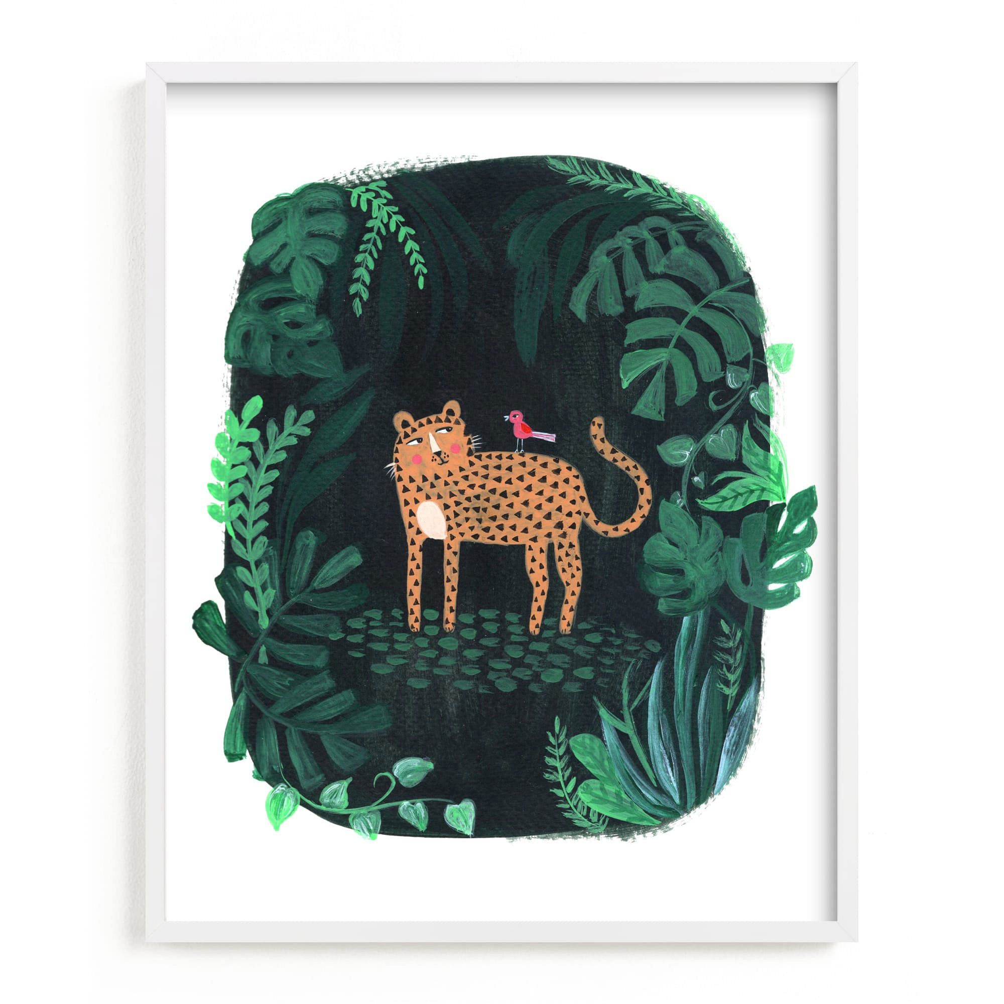 Wild Cat Framed Wall Art By Minted for West Elm Kids |