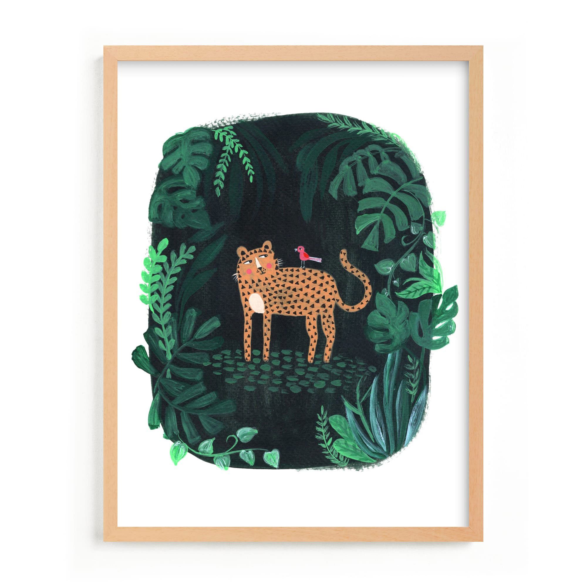 Wild Cat Framed Wall Art By Minted for West Elm Kids |