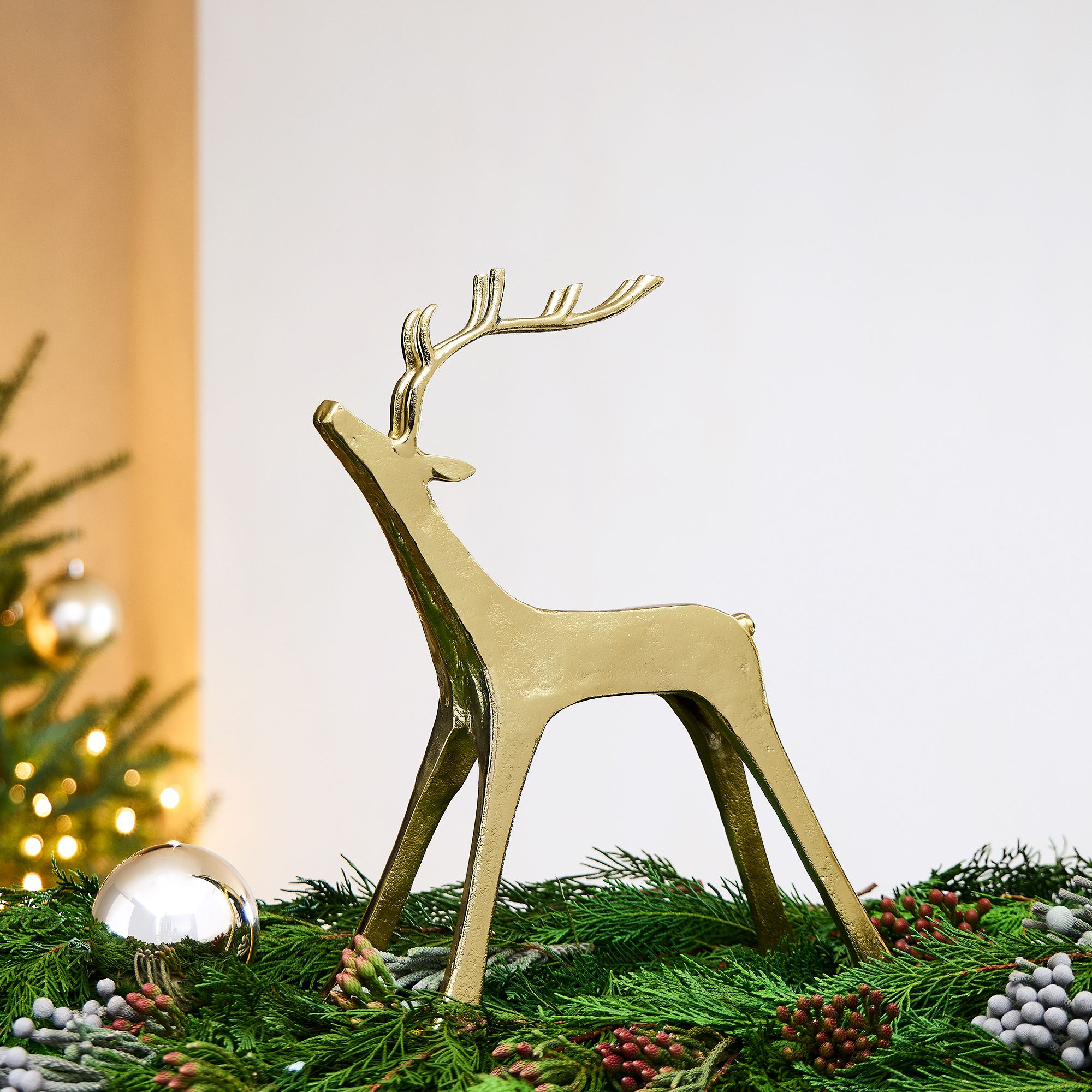 Rough Cast Reindeer - Antique Bronze | West Elm