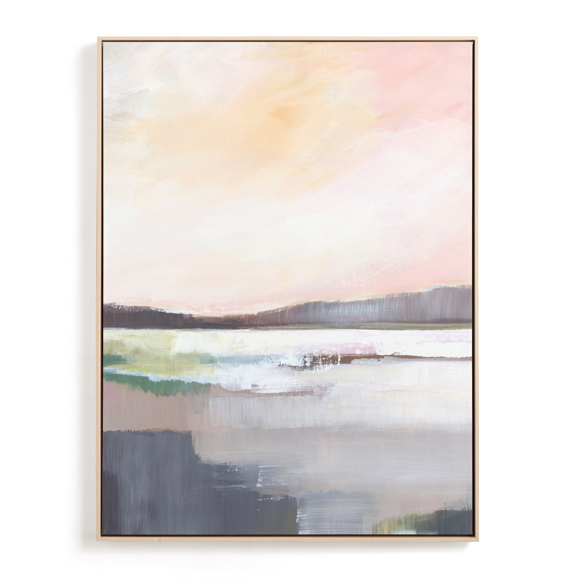 Sunrise White Framed Wall Art by Minted for West Elm |