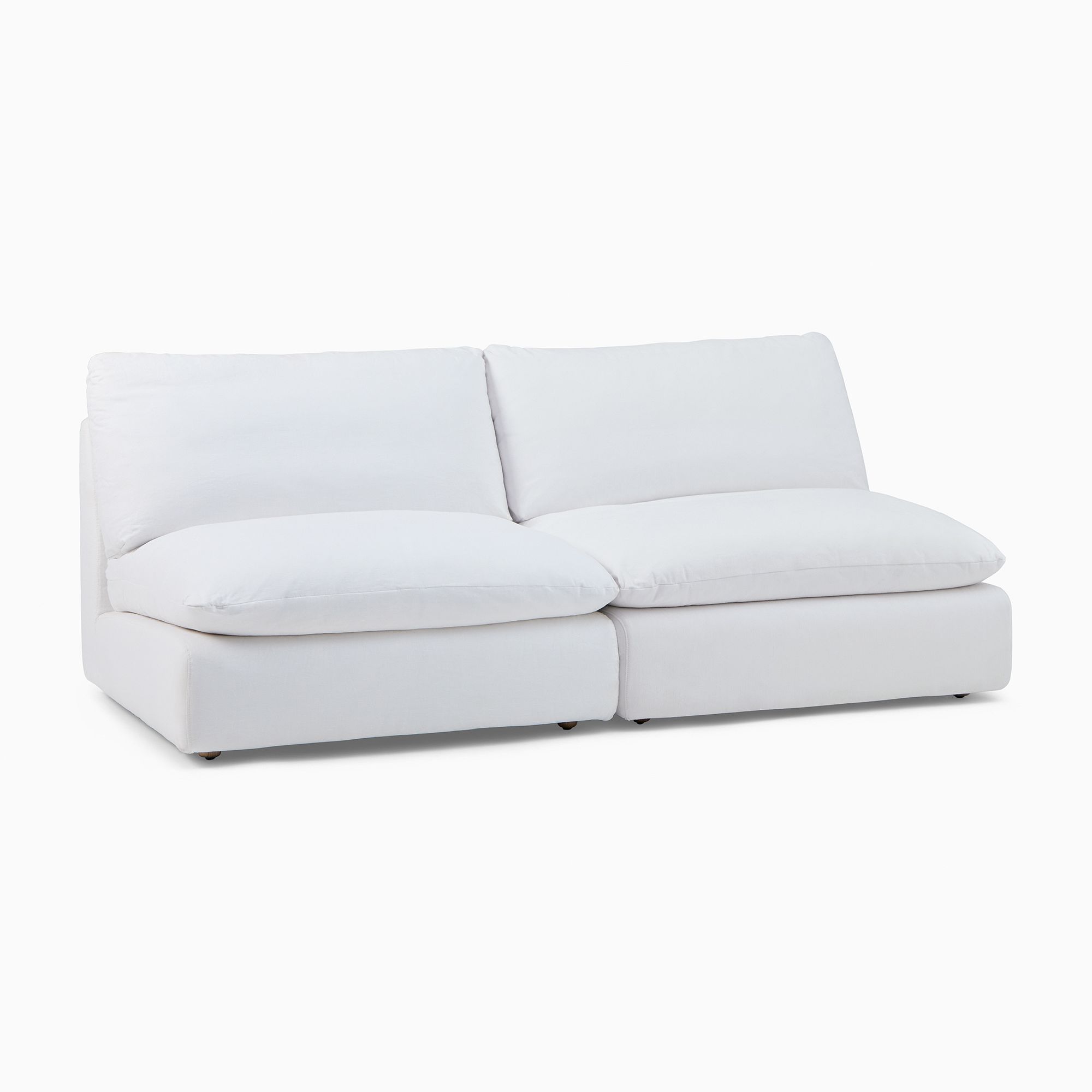 Hampton Modular Armless Sofa (78"–117") | West Elm