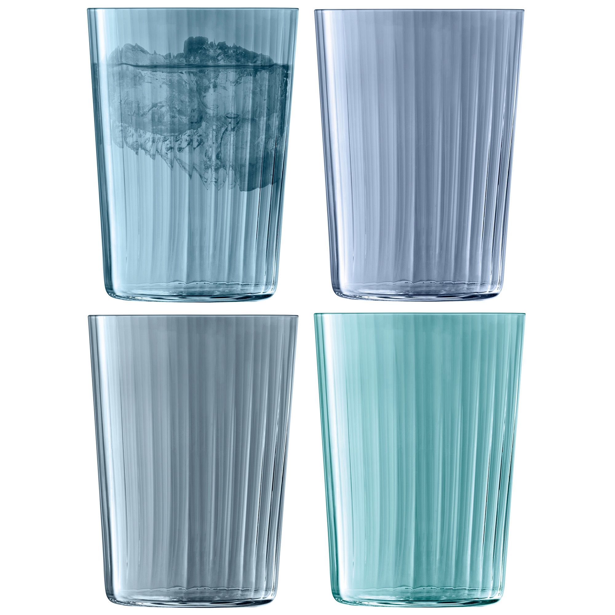 Gems Tall Drinking Glasses (Set of 4) | West Elm