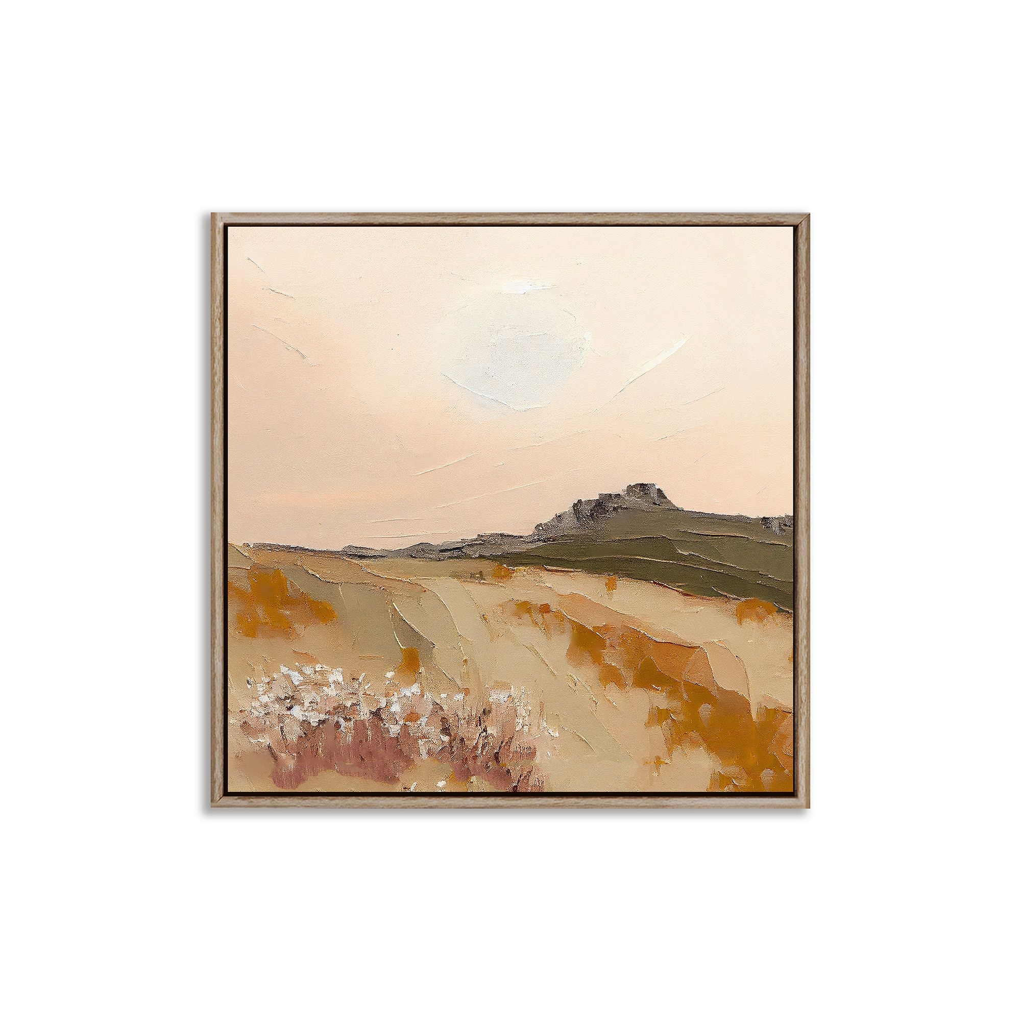 Remote Sunrise Framed Canvas Wall Art | West Elm