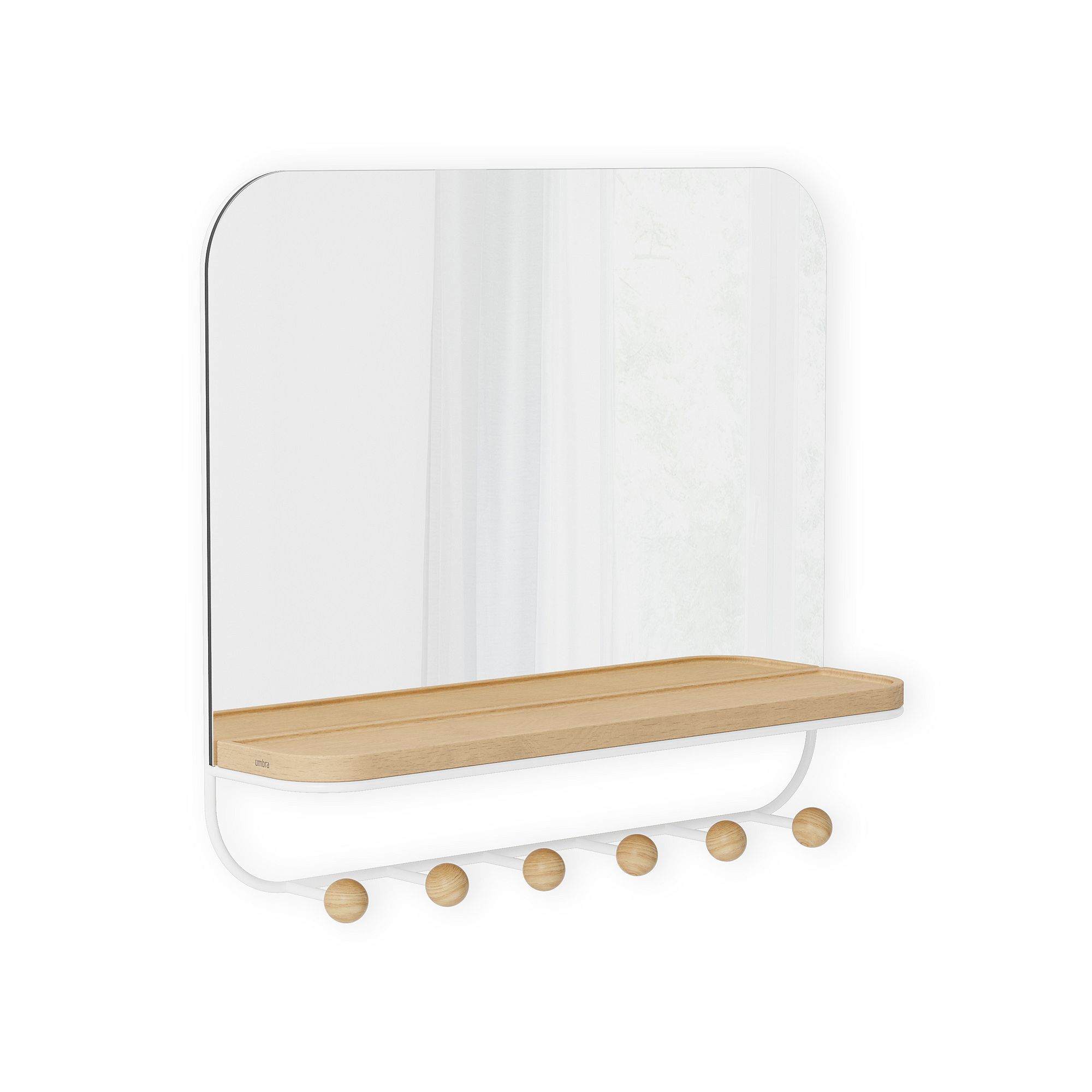 Estique Mirror w/ Hooks | West Elm