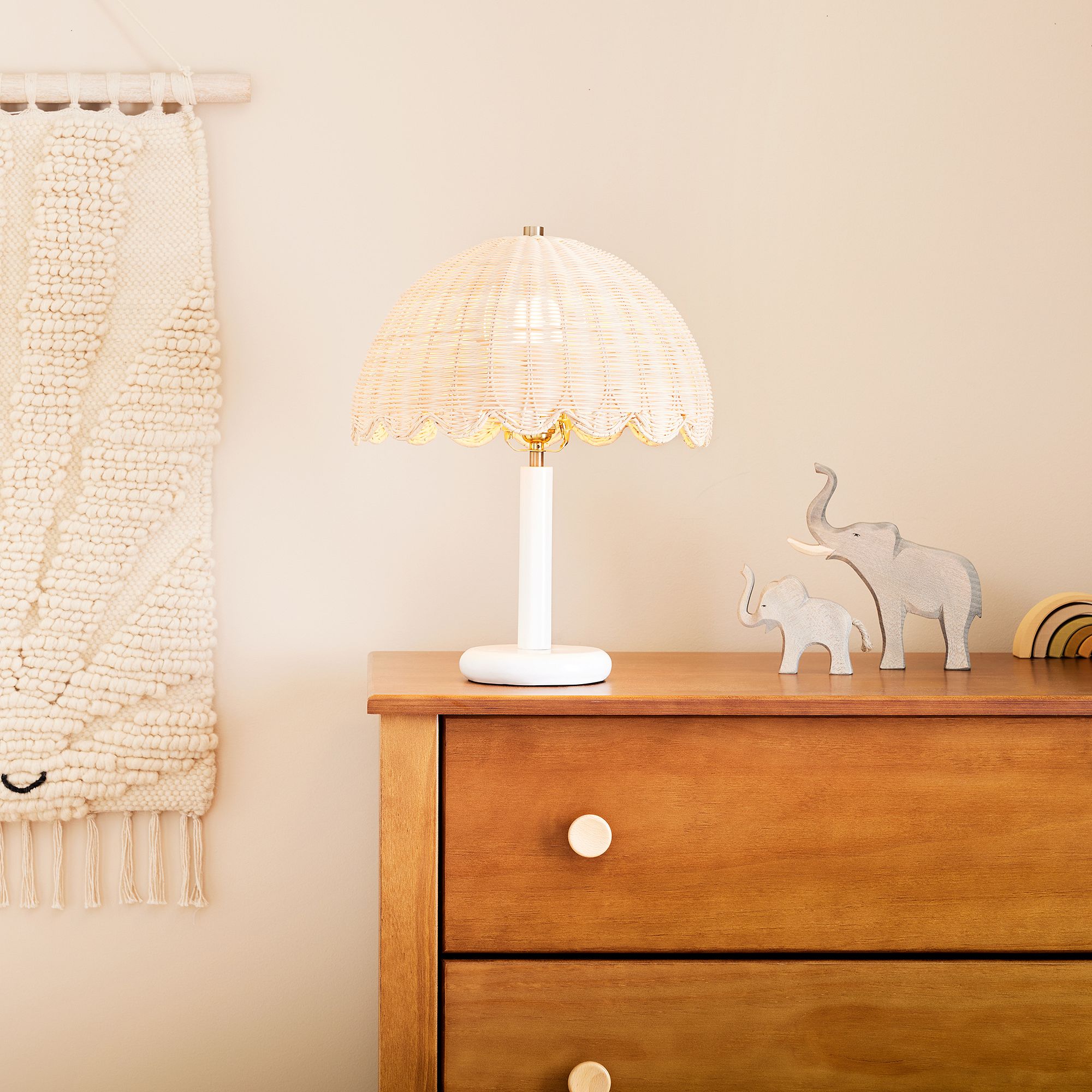 Rattan Bubble Table Lamp (17") | West Elm