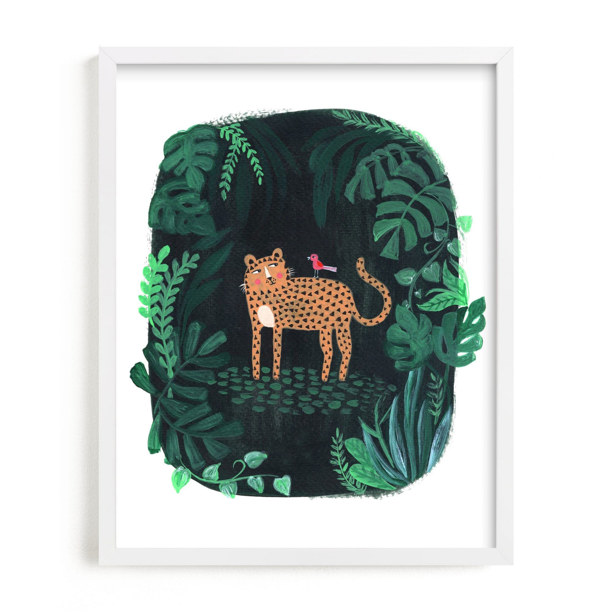 Wild Cat Framed Wall Art By Minted for West Elm Kids |