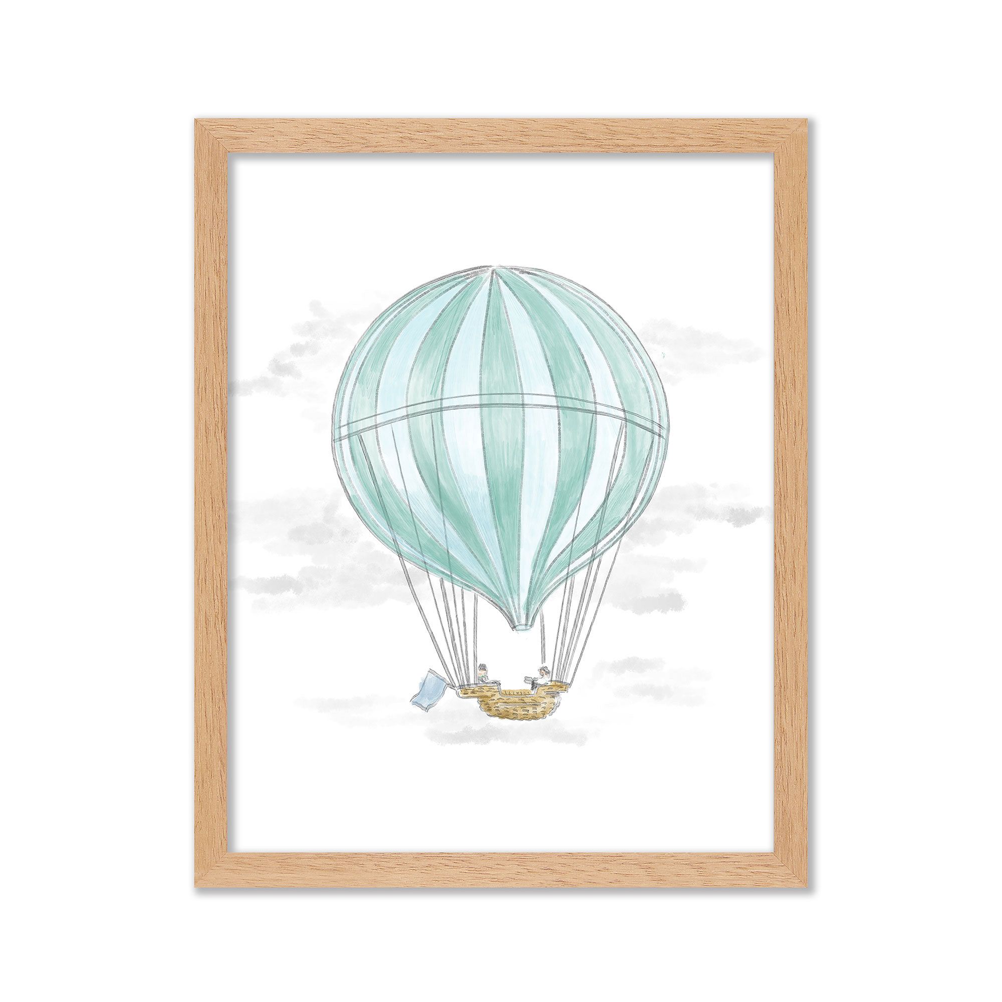 Joseph Altuzarra Hot Air Balloon Watercolor Wall Art | West Elm