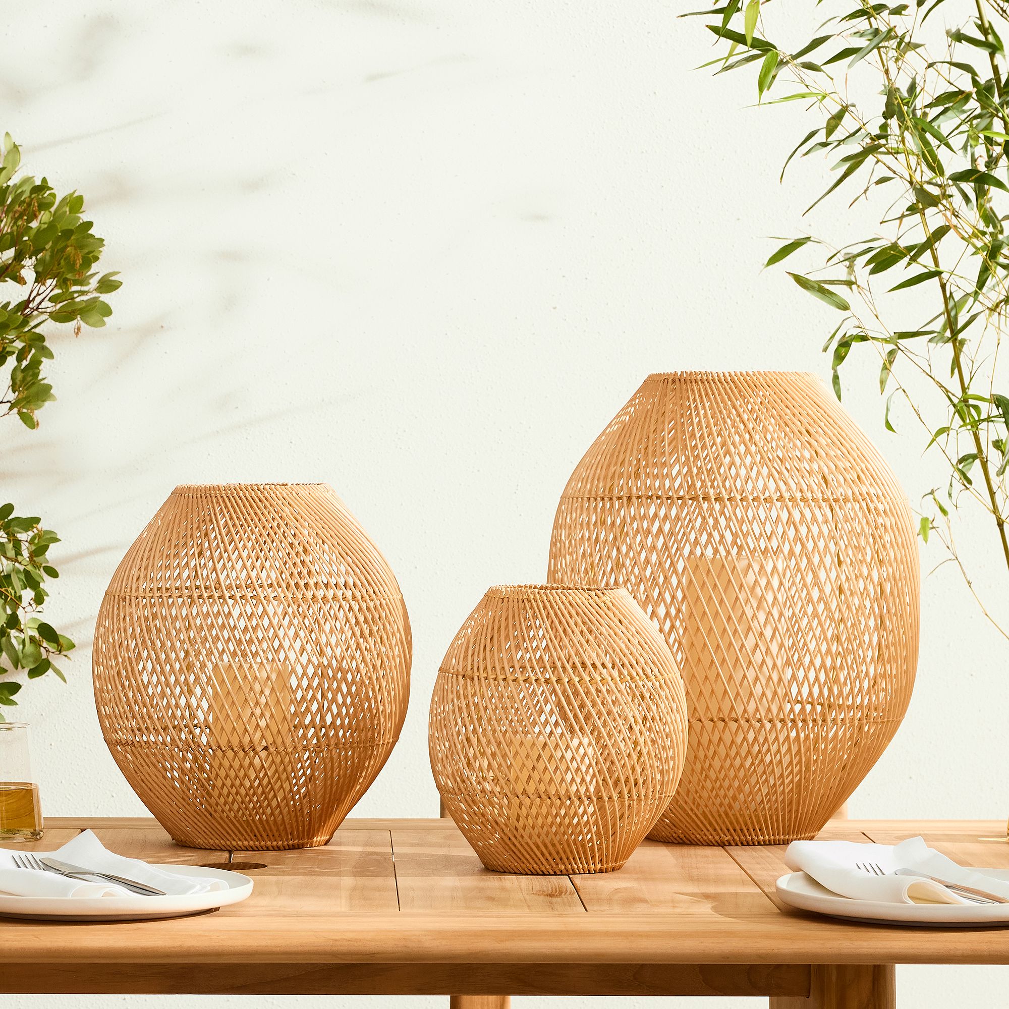 Wicker Globe Hurricanes | West Elm