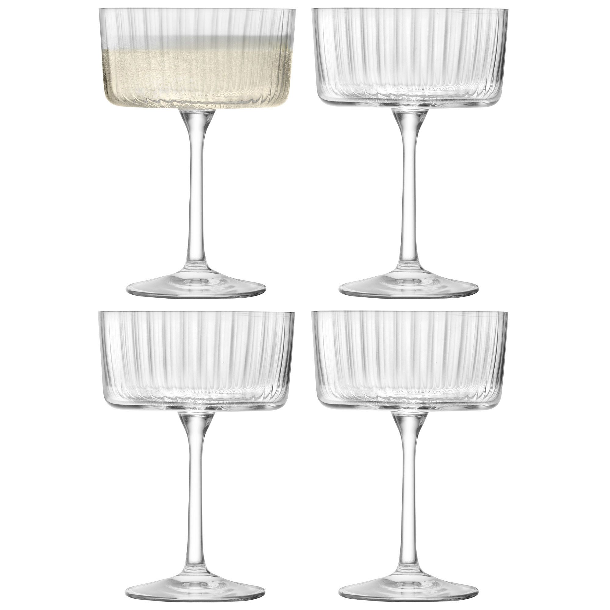 Gio Lines Coupe Glasses (Set of 4) | West Elm