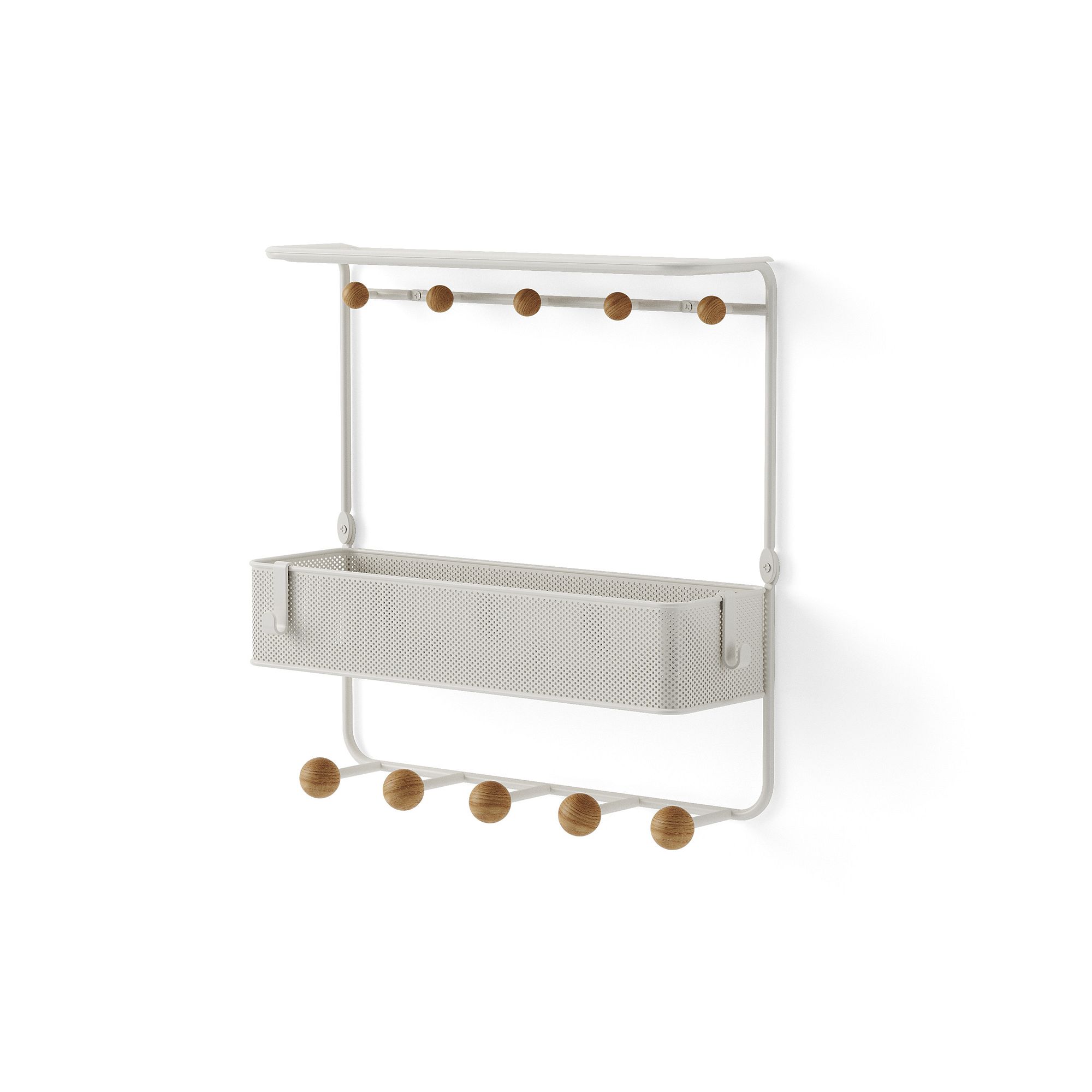 Estique Shelf w/ Hooks | West Elm