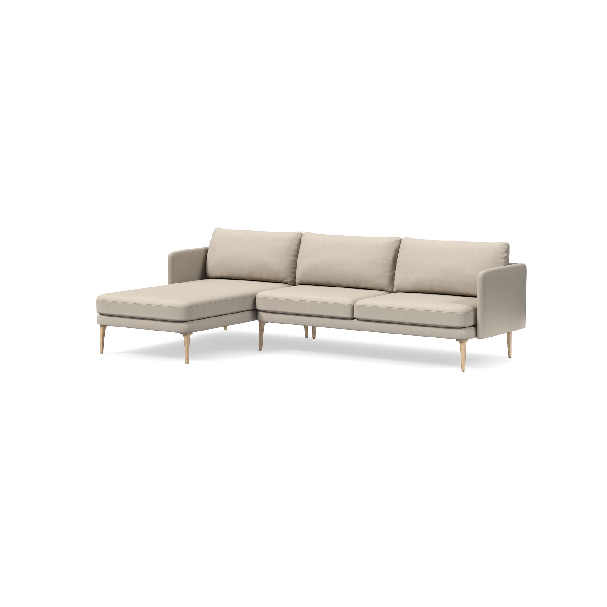 Auburn 2-Piece Chaise Sectional (107") | West Elm