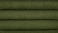 Arlo Barrel Dark Green Metal Accent Chair in Green Boucle