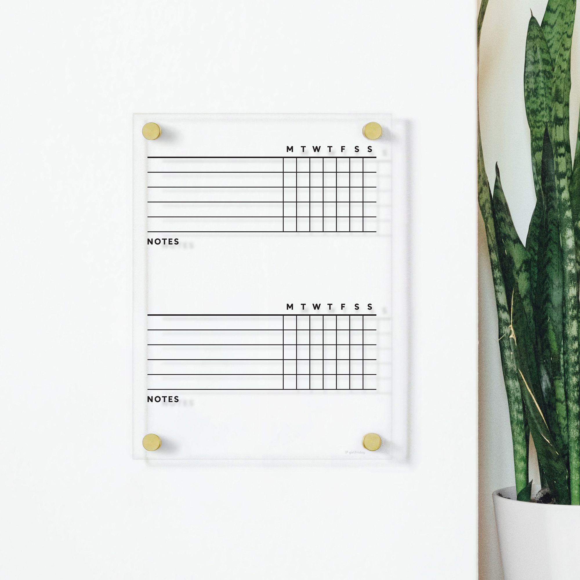 Girl Friday Acrylic Chore Chart | West Elm