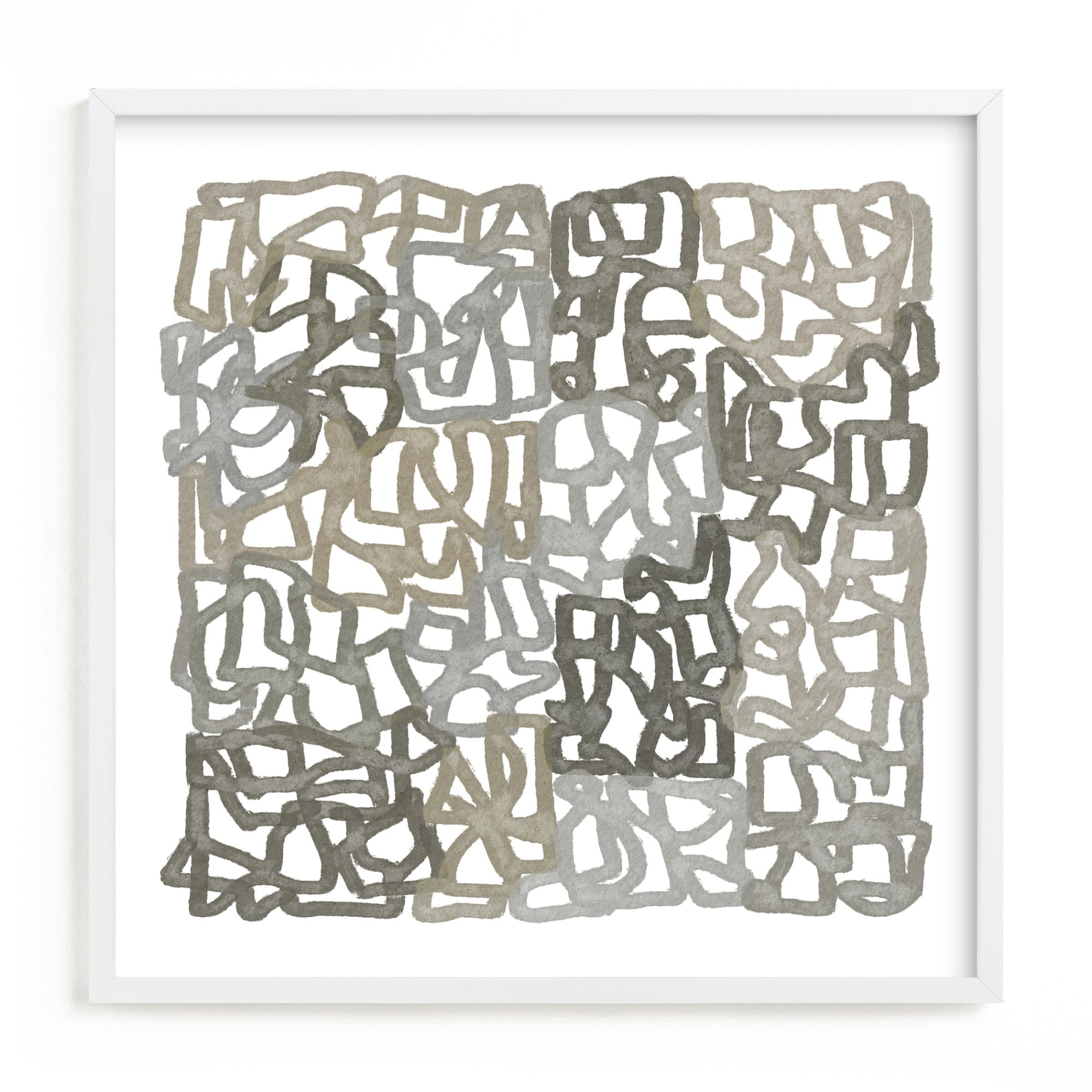 Earthy Abstract Framed Wall Art by Minted for West Elm |