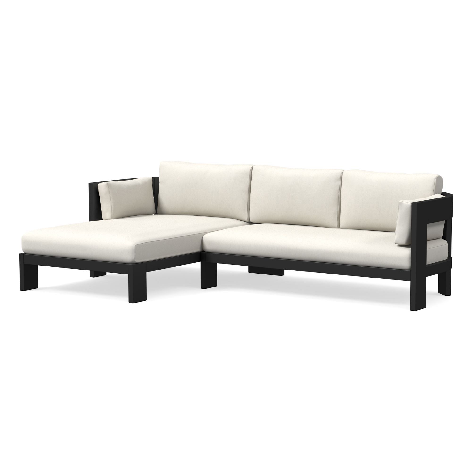 Caldera Aluminum Outdoor -Piece Chaise Sectional Cushion Covers | West Elm