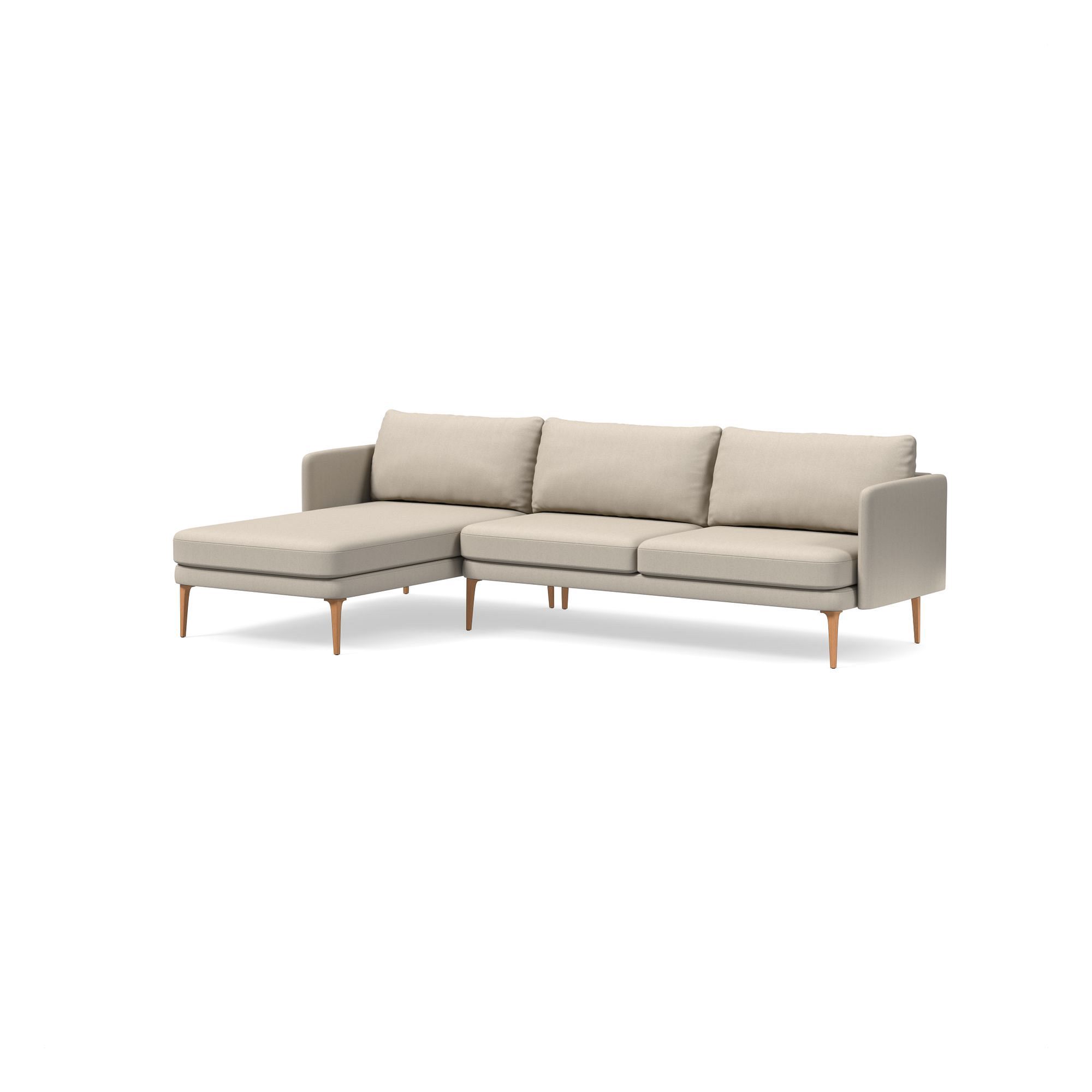 Auburn 2-Piece Chaise Sectional (107") | West Elm