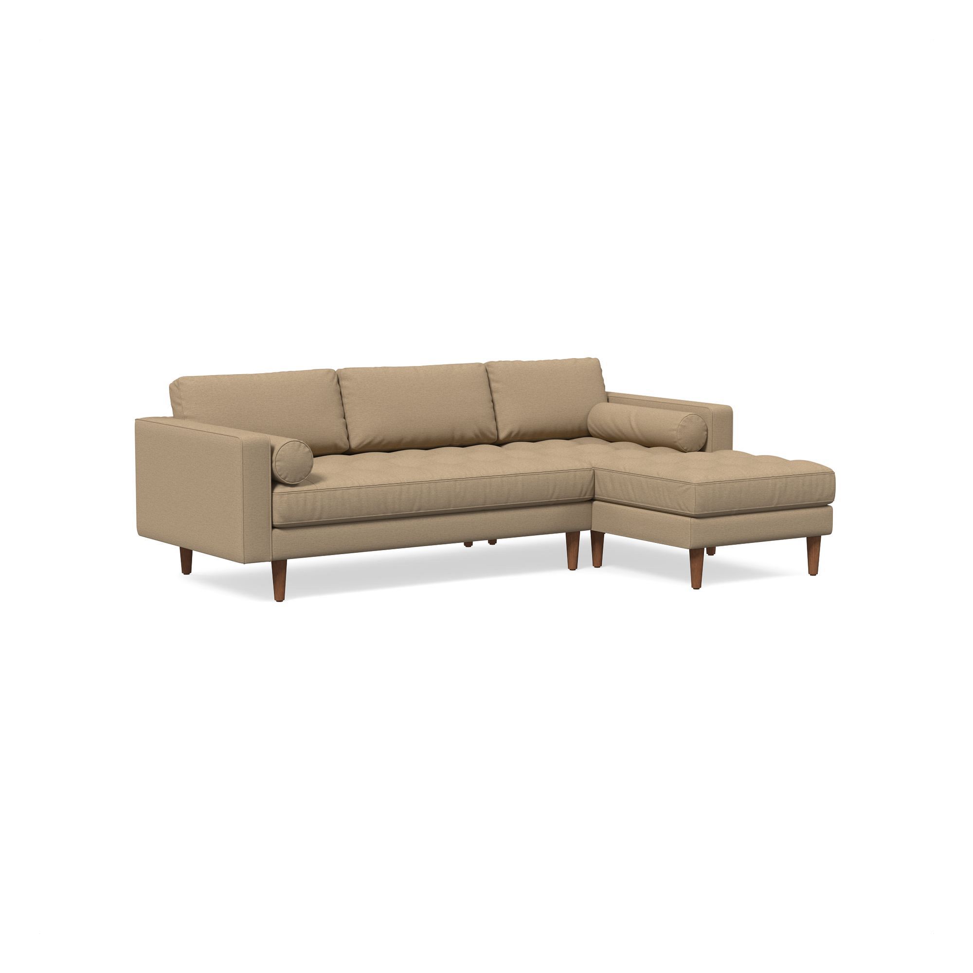 Dennes 2 Piece Chaise Sectional | Sofa With West Elm