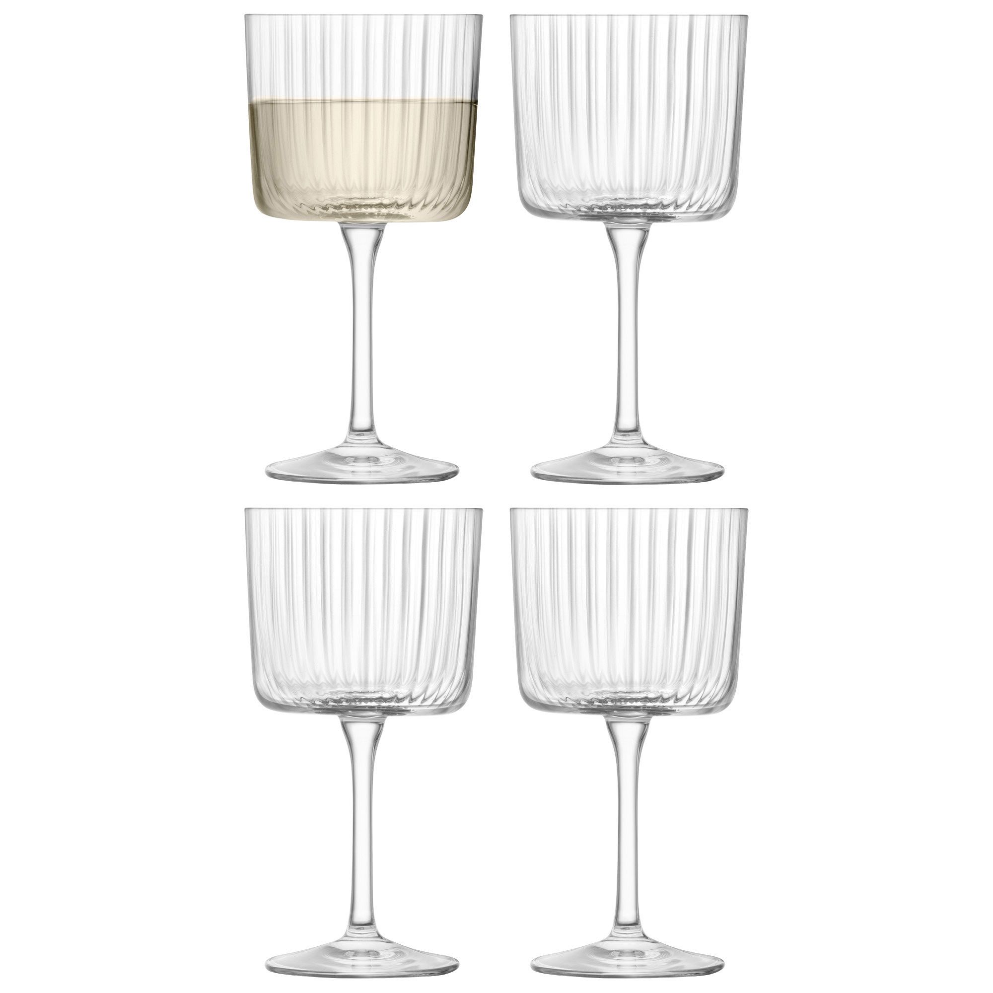 Gio Lines Glassware (Set of 4) | West Elm