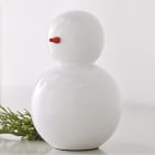 White Lacquer Snowman Figurines