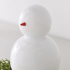 White Lacquer Snowman Figurines