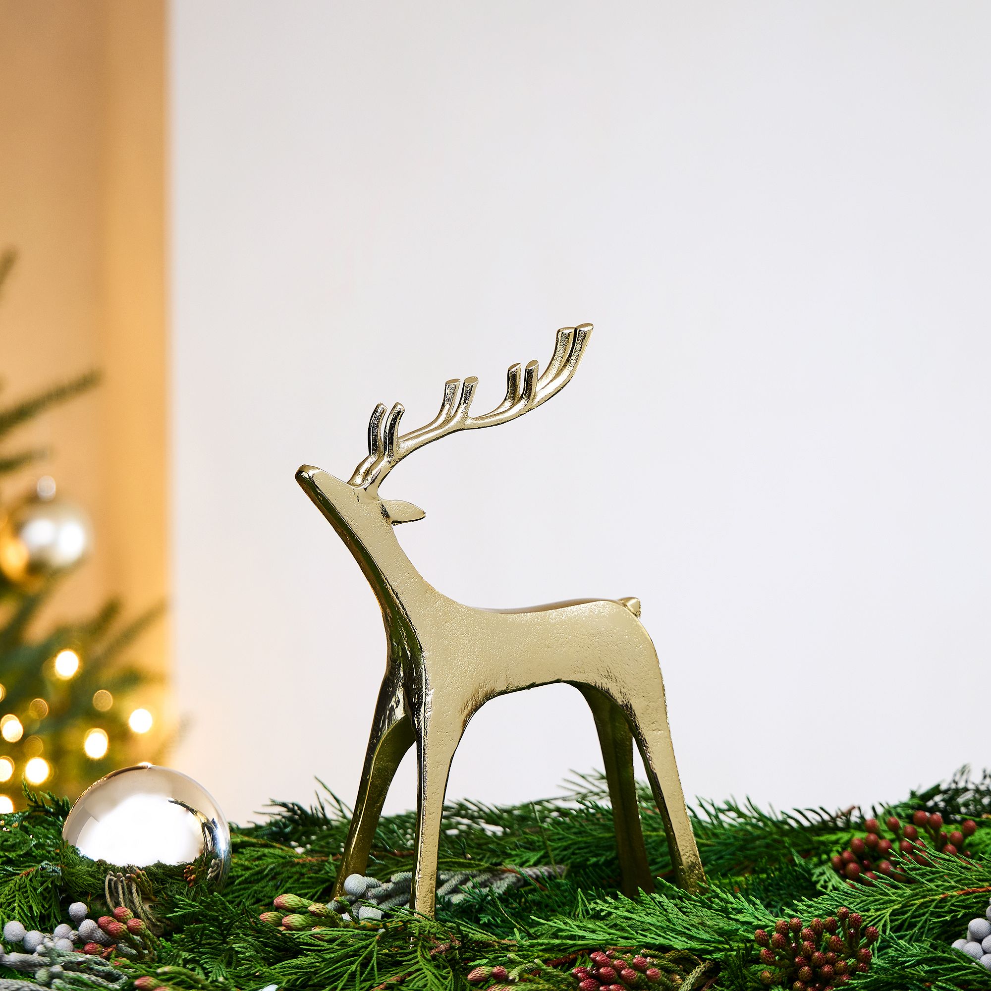 Rough Cast Reindeer - Antique Bronze | West Elm