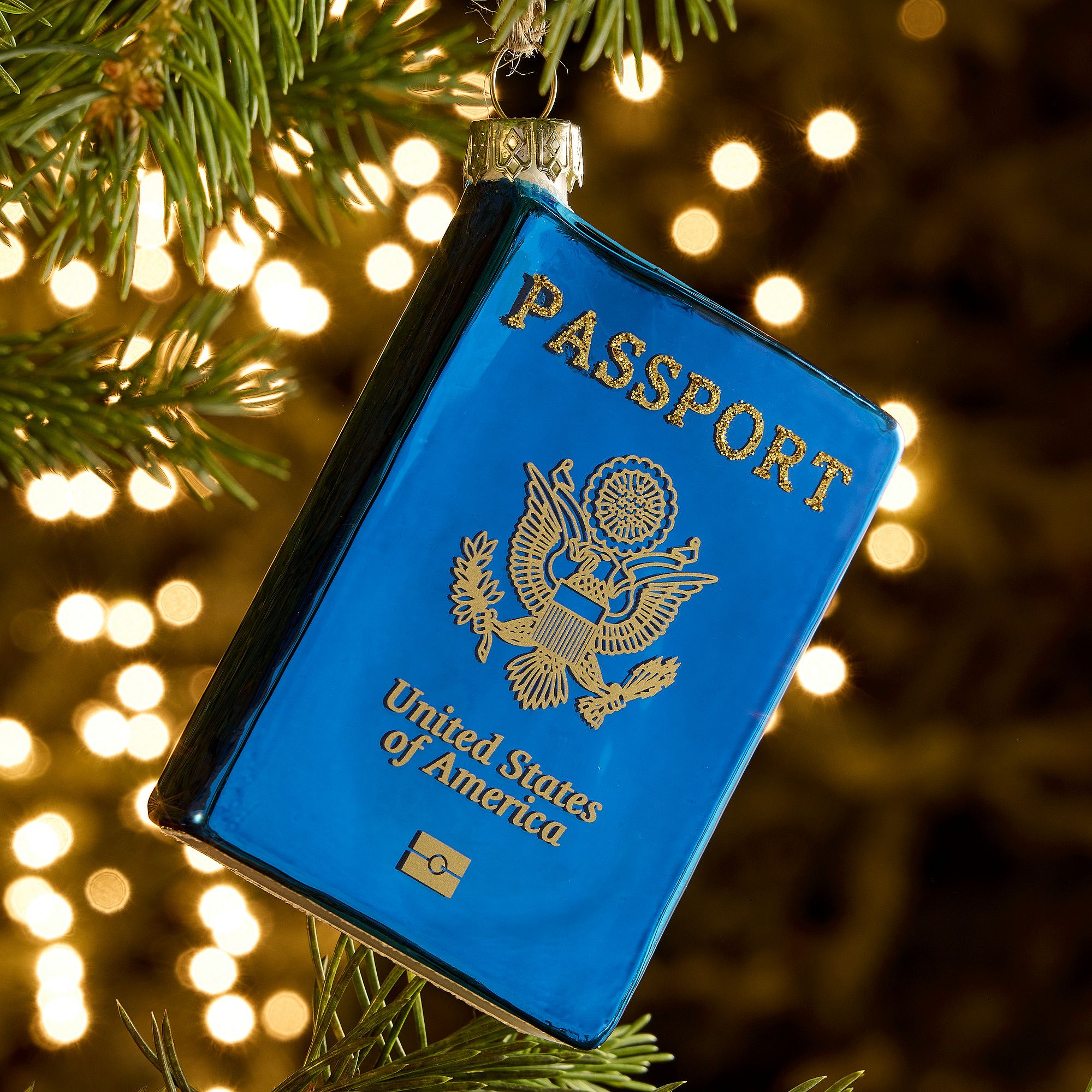 Glass Passport Ornament | West Elm