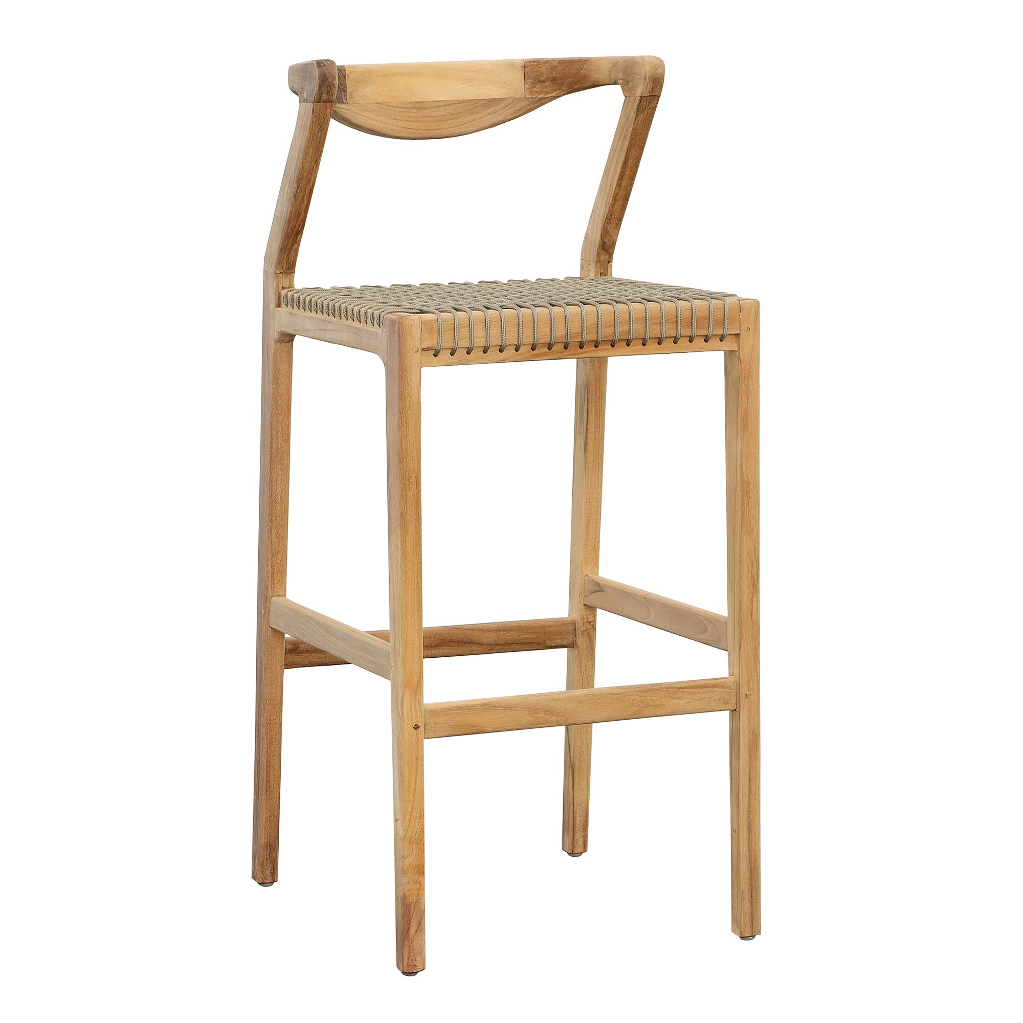 Gracen Teak Wood Bar Stool | West Elm