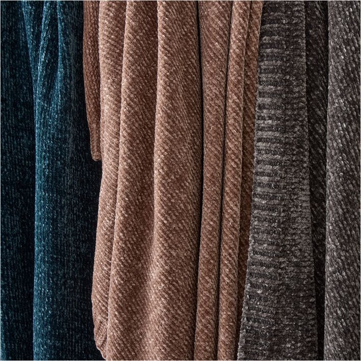 West elm luxe chenille throw sale