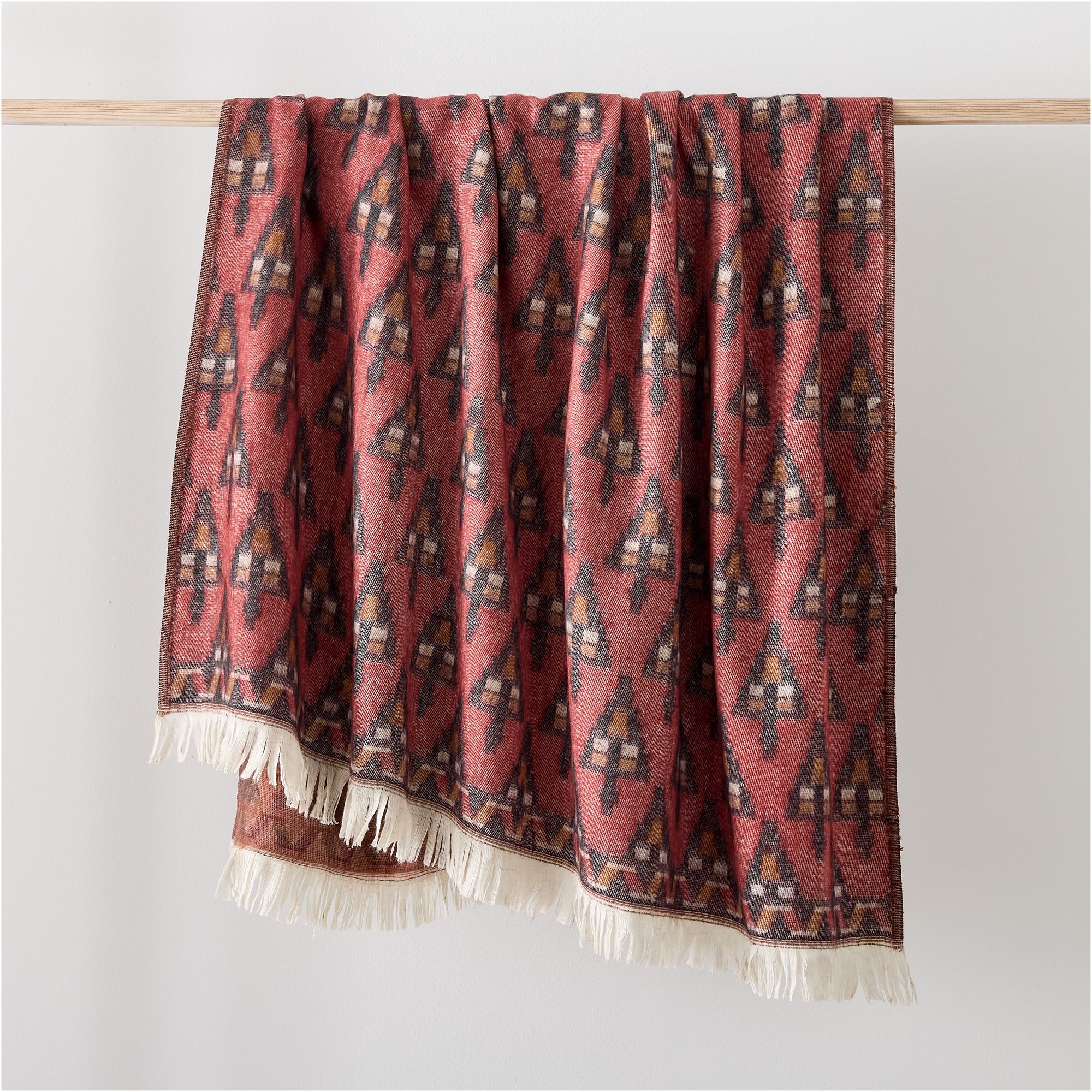 Brushed Woven Tree Throw | West Elm