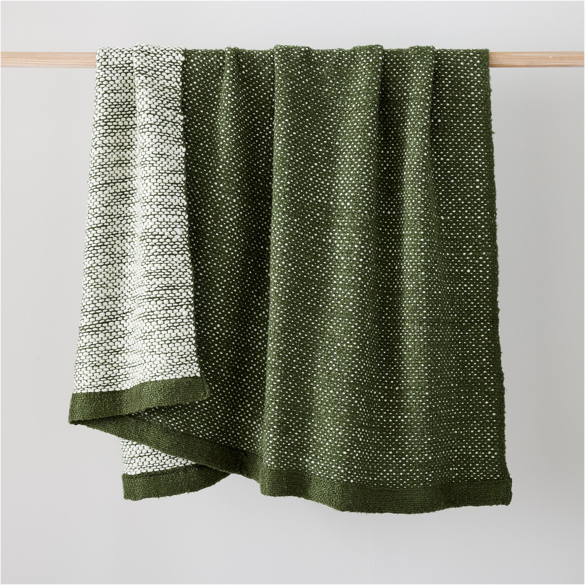 Two Tone Slub Throw | West Elm