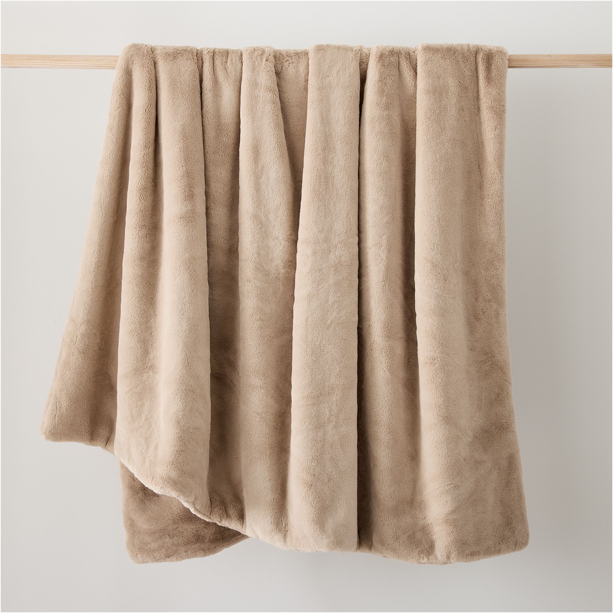 Faux Fur Plush Throw | West Elm