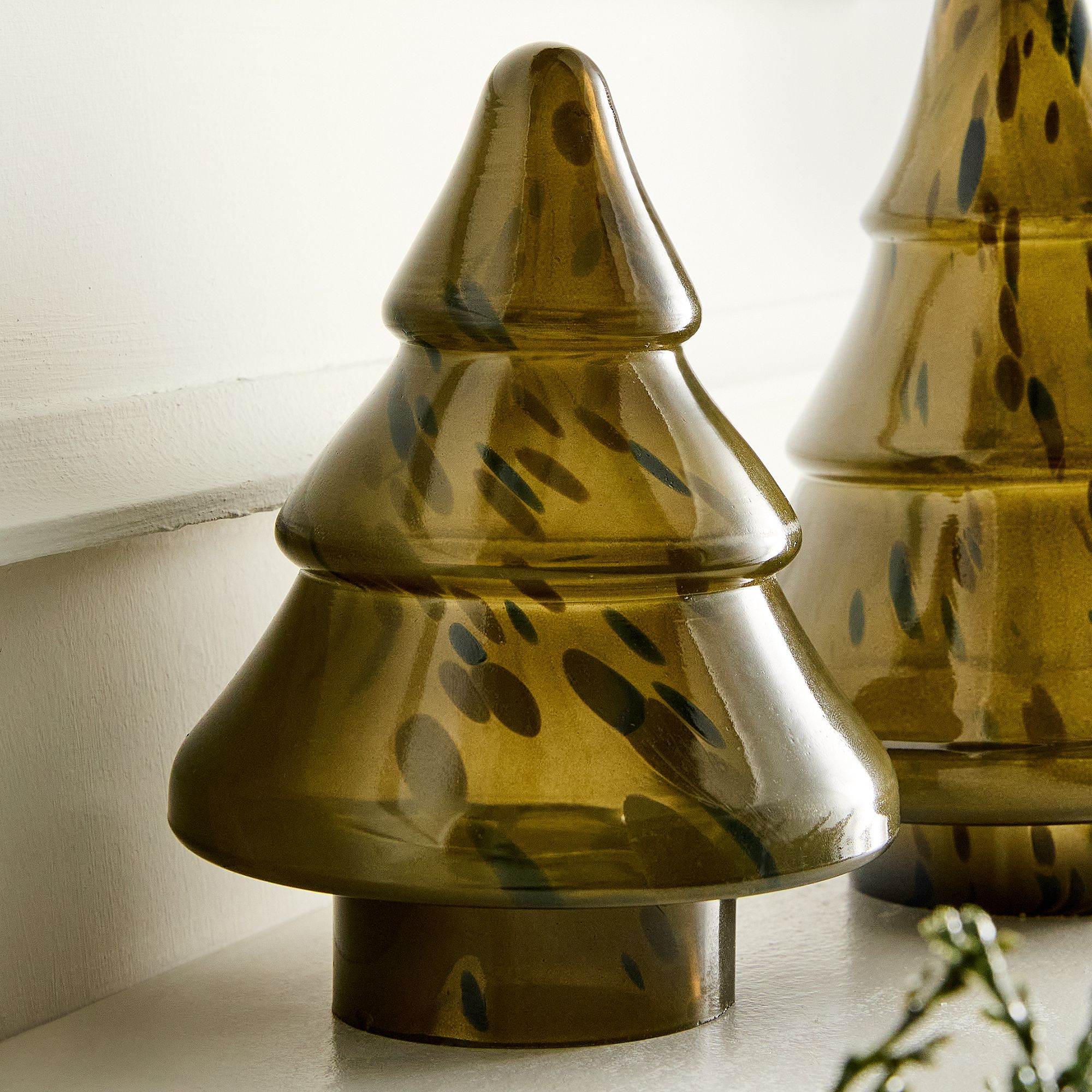 Tonal Glass Tabletop Trees | West Elm