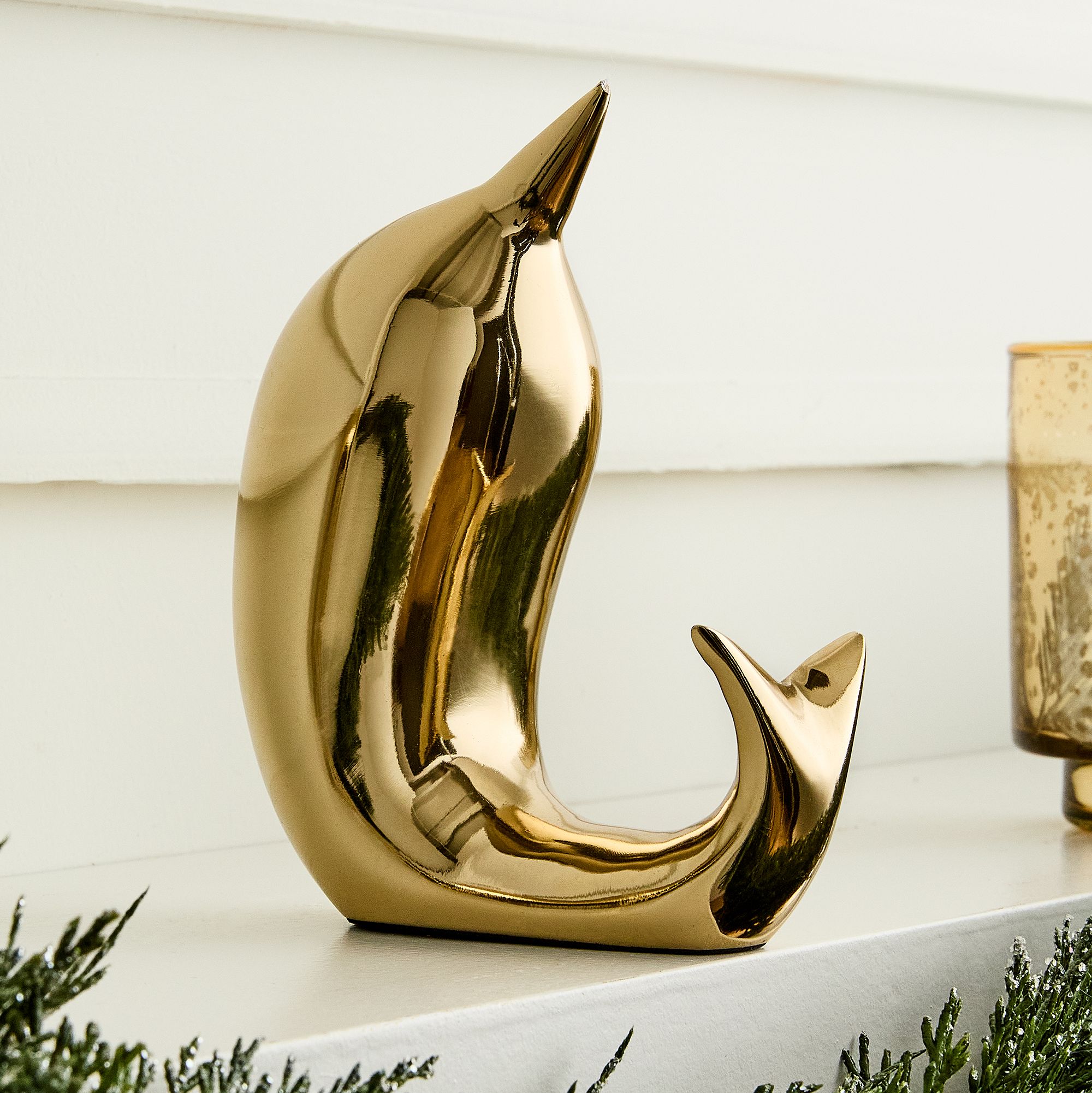 Mid-Century Brass Animal Stocking Holders | West Elm