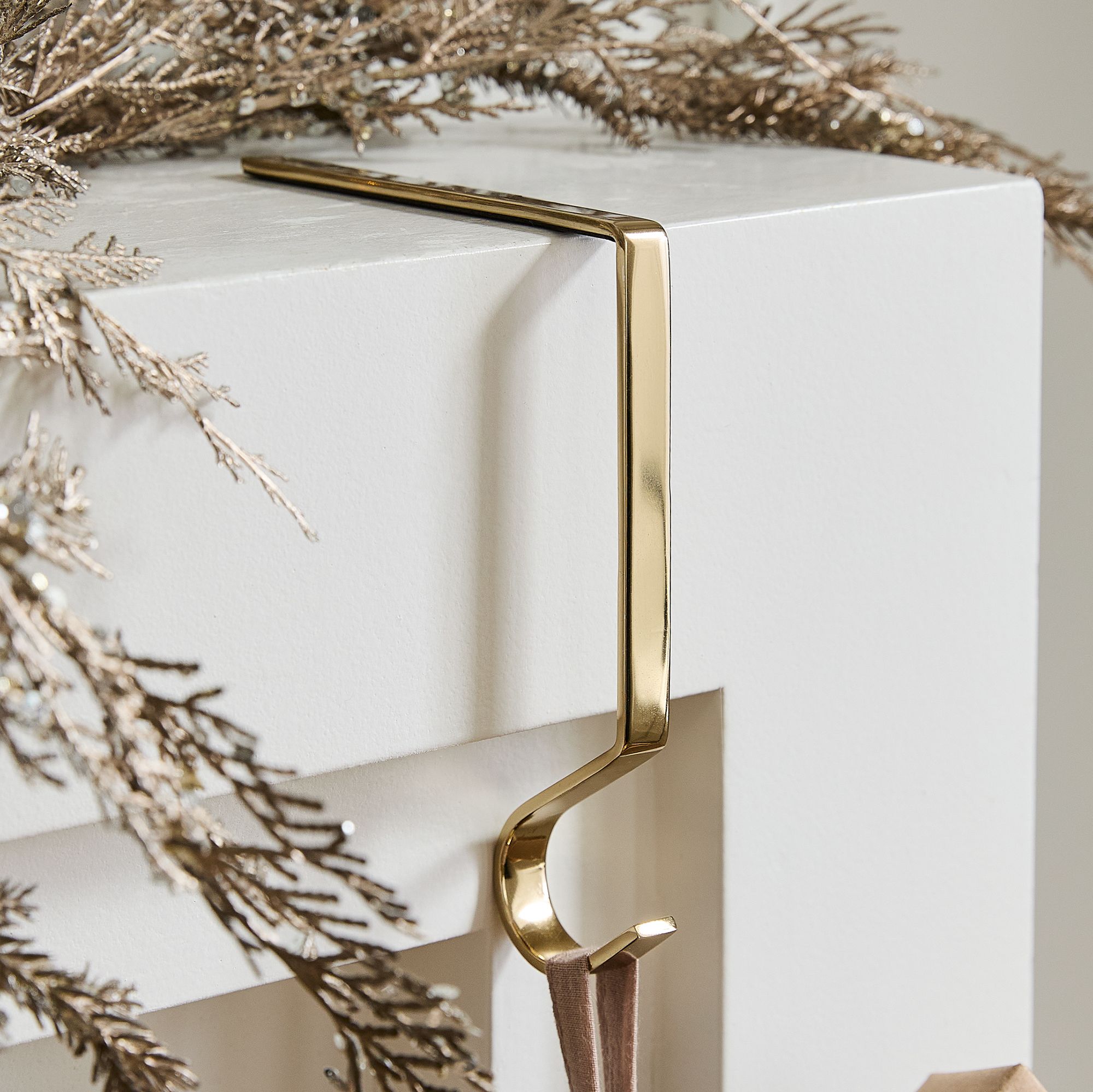 Simple Metal Stocking Holder | West Elm