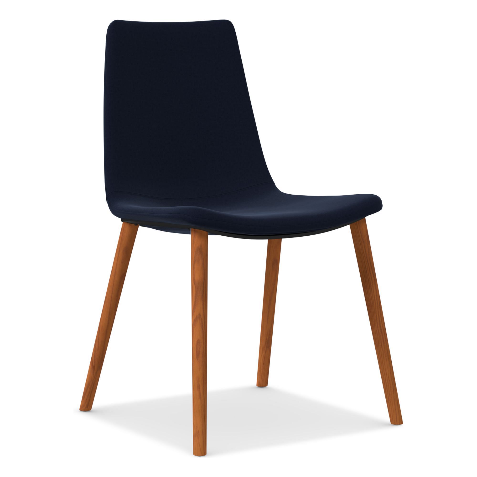 Slope Upholstered Dining Chair - Wood Legs | West Elm