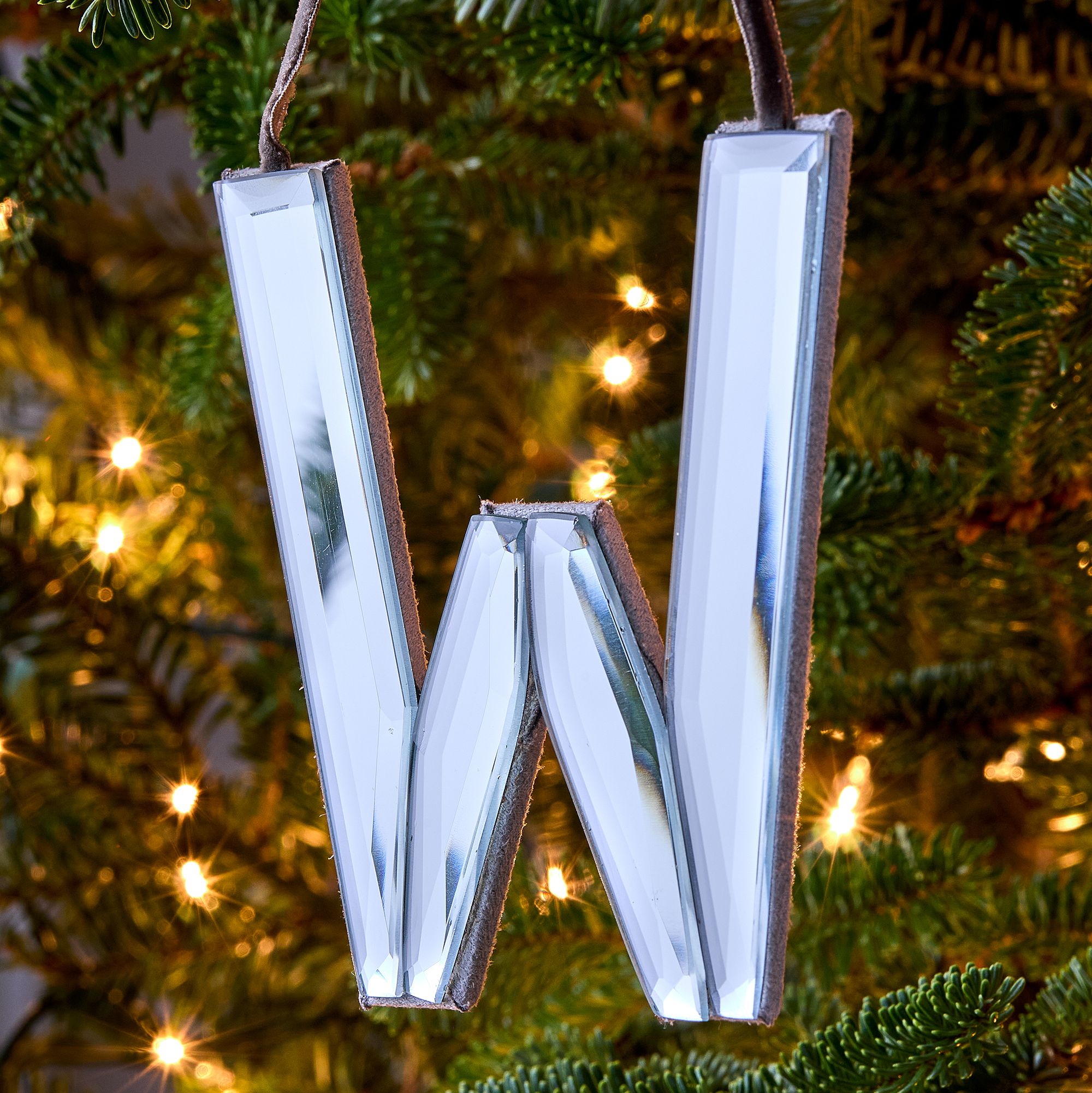 Mirrored Initial Ornaments | West Elm