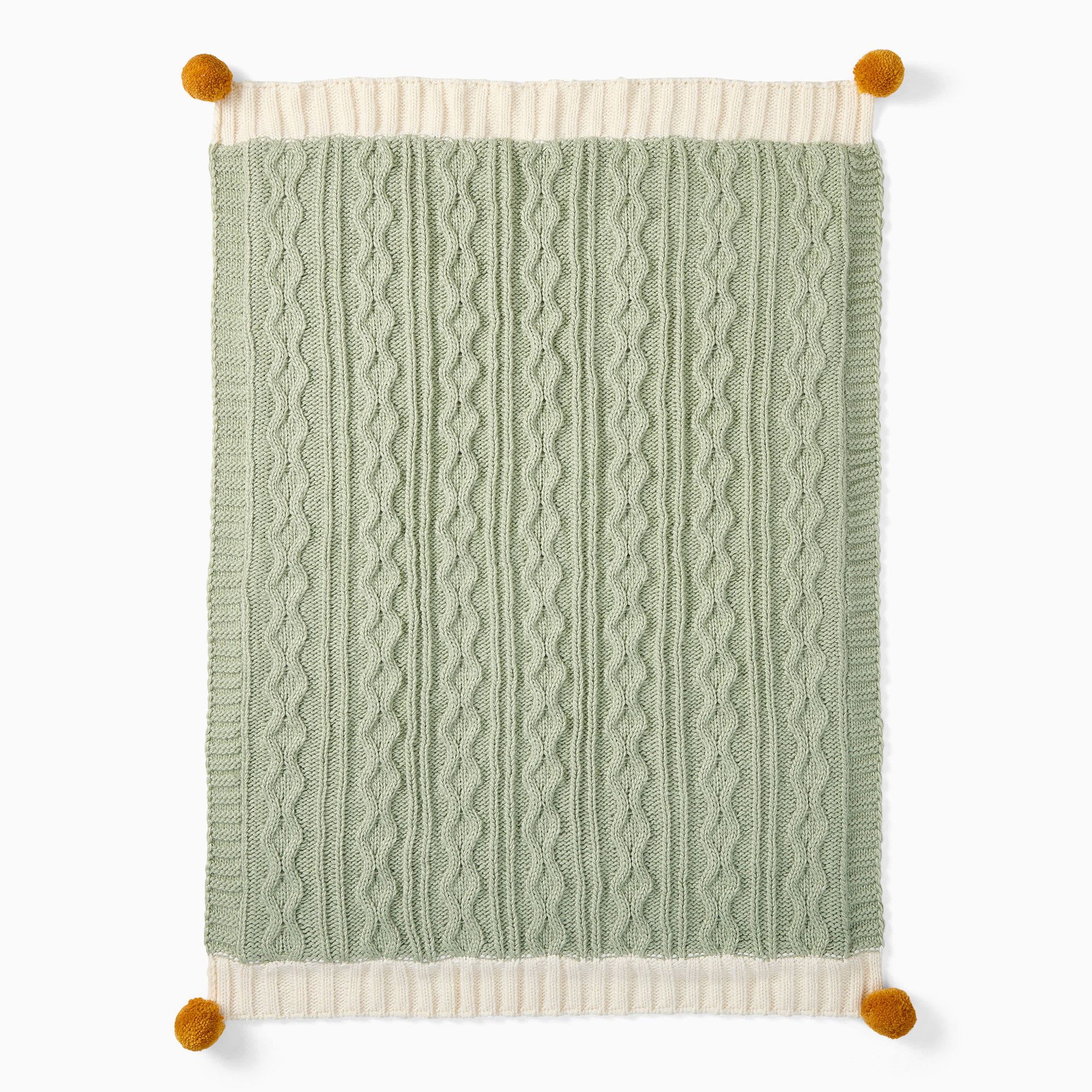 Cozy Cable Knit Baby Blanket | West Elm