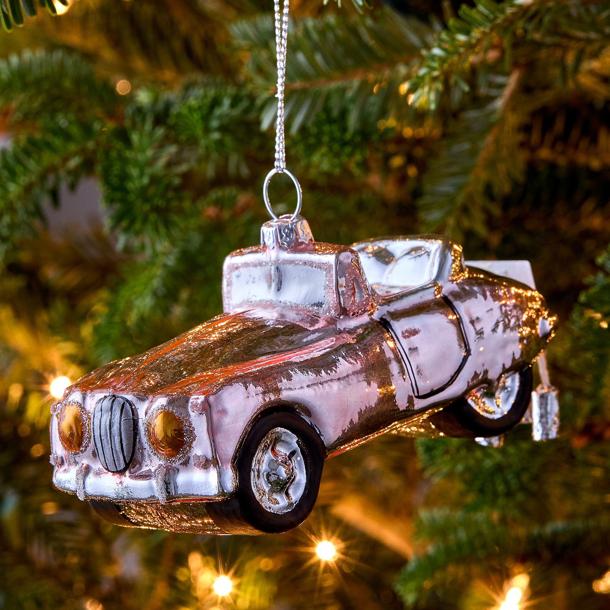 Just Married Glass Ornament | West Elm