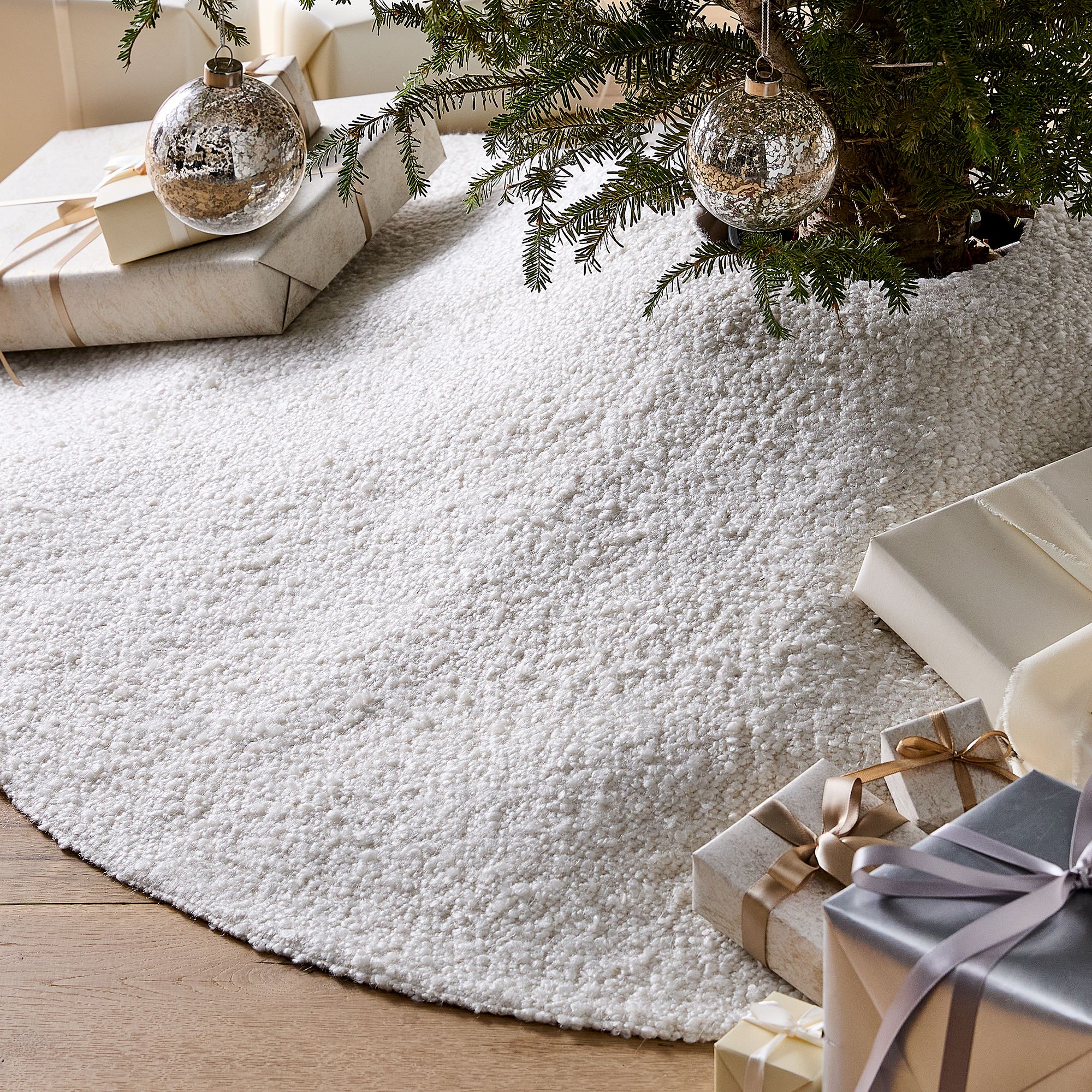 Boucle Tree Skirt | West Elm