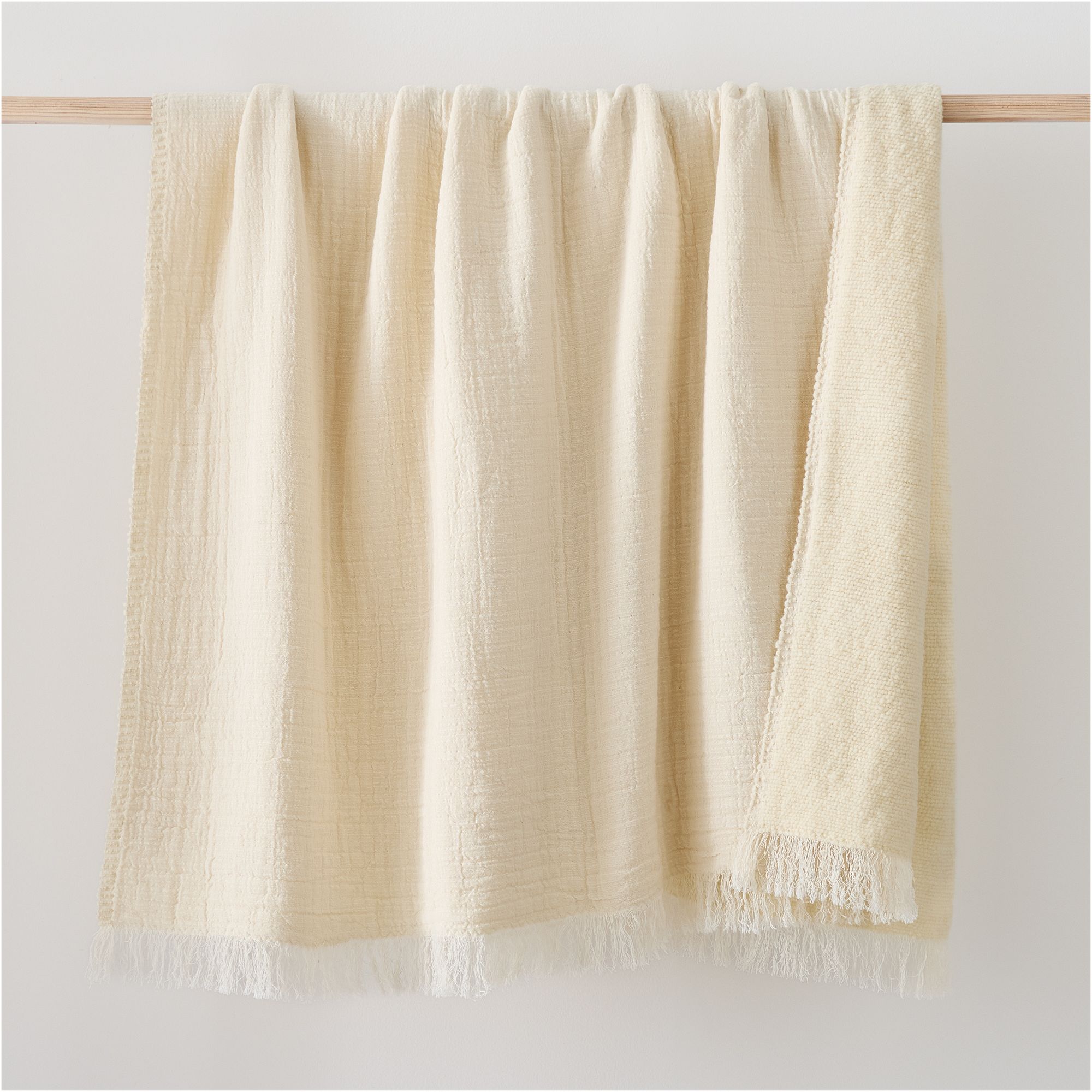 Boucle Gauze Throw | West Elm