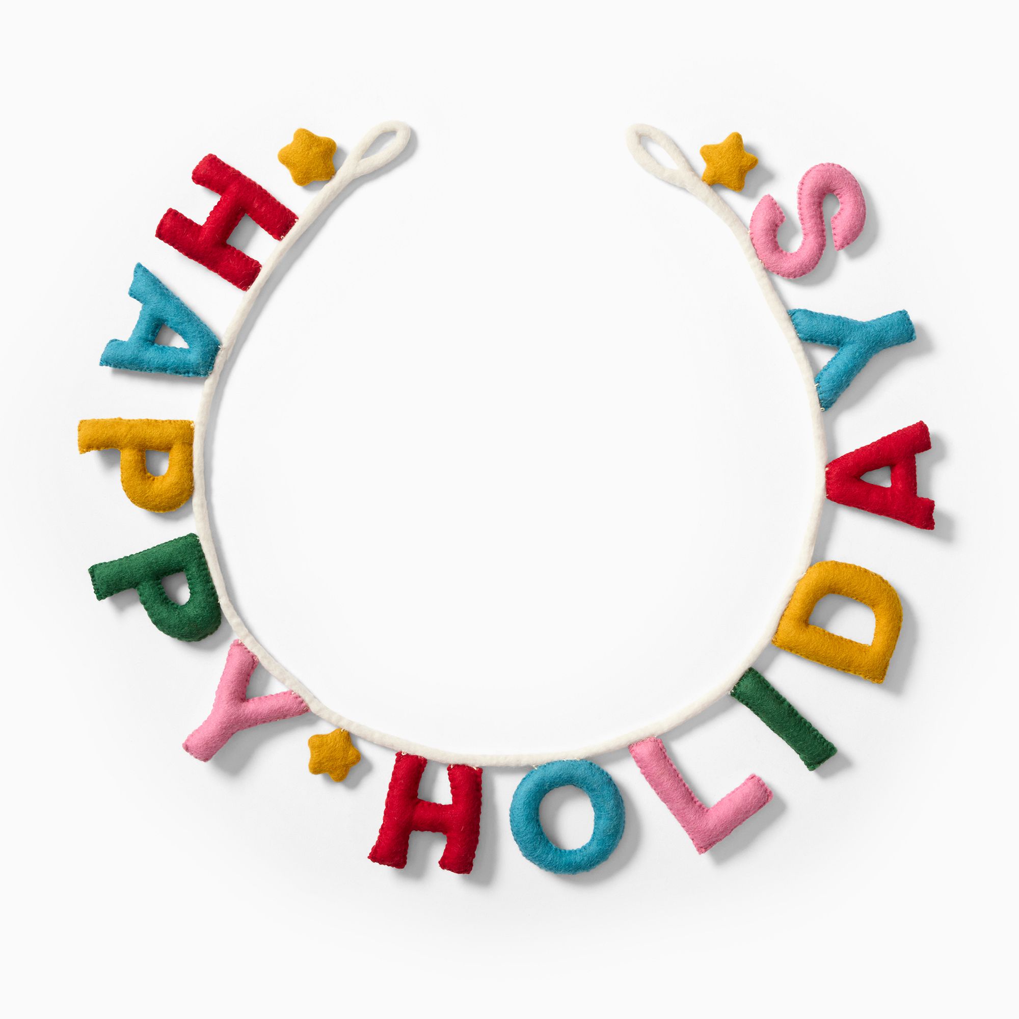 Happy Holidays Felt Garland | West Elm